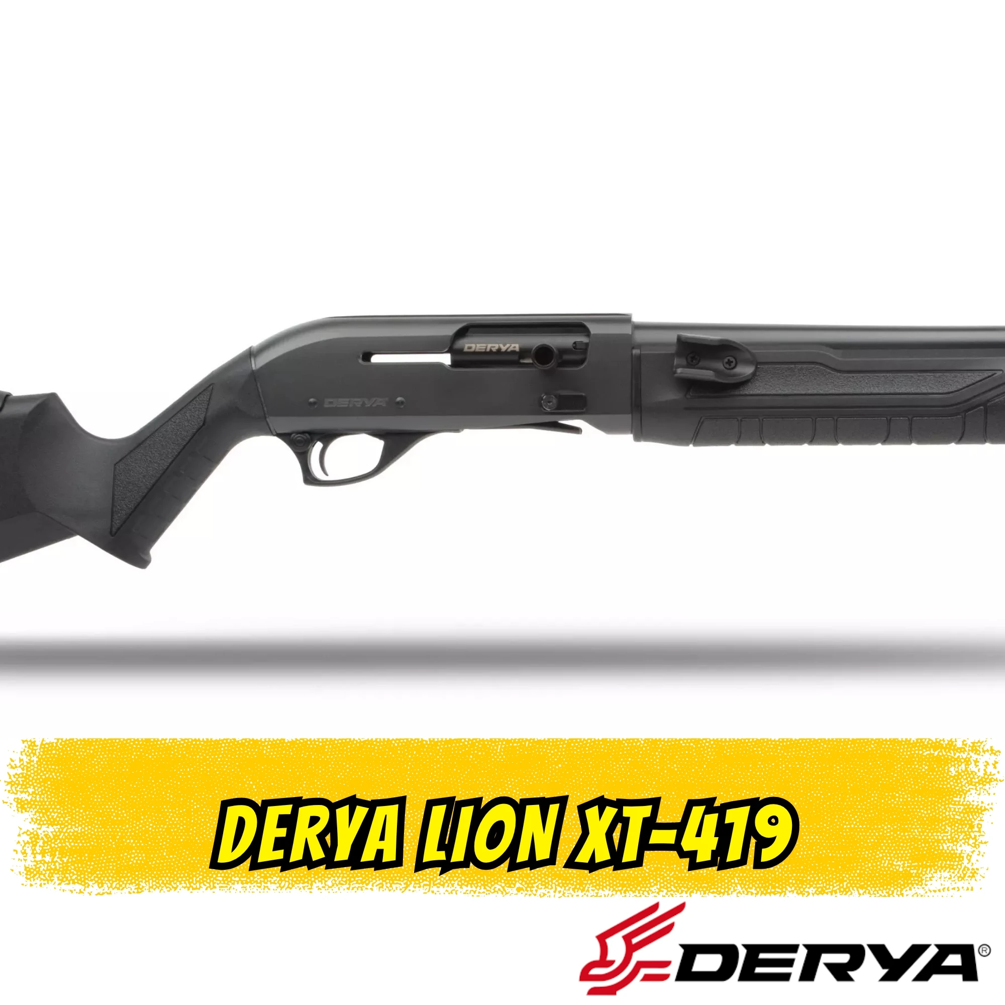 Derya Lion XT-419 Yarı Otomatik Av Tüfeği (12 GA - Smoke Cerakote - 47 cm Slug Namlu)