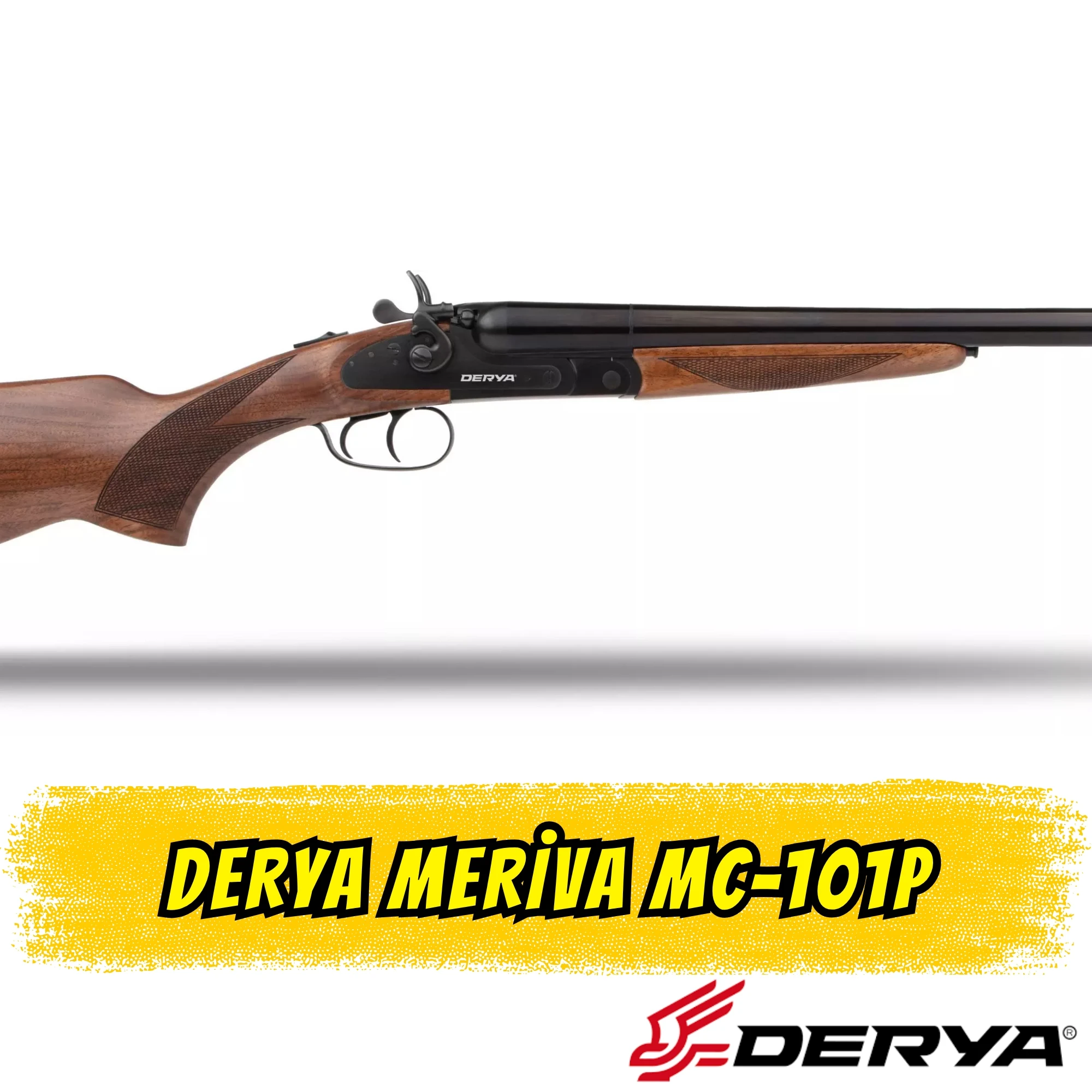 Derya Meriva MC-101P Dıştan Çakmaklı Çifte Av Tüfeği (12 GA - Mat Ceviz - 47 cm Namlu)