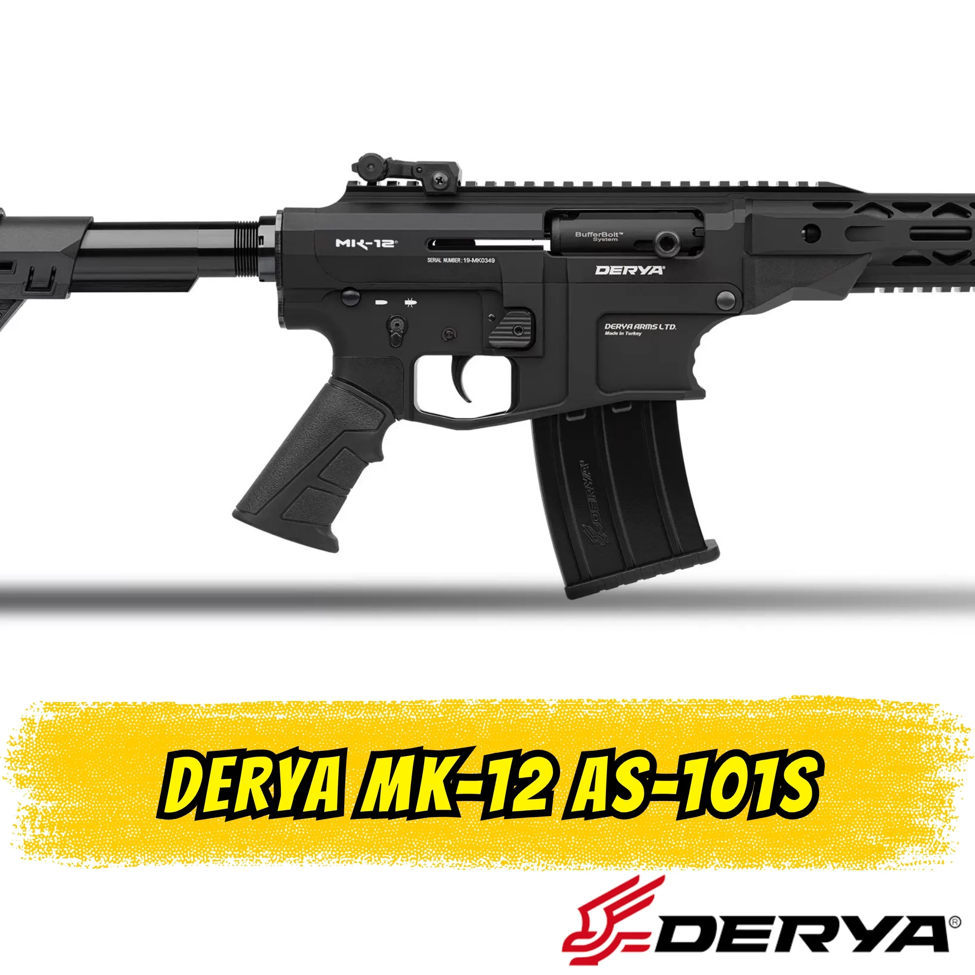 Derya MK-12 AS-101S Şarjörlü Av Tüfeği (12 GA - 50 cm Namlu)