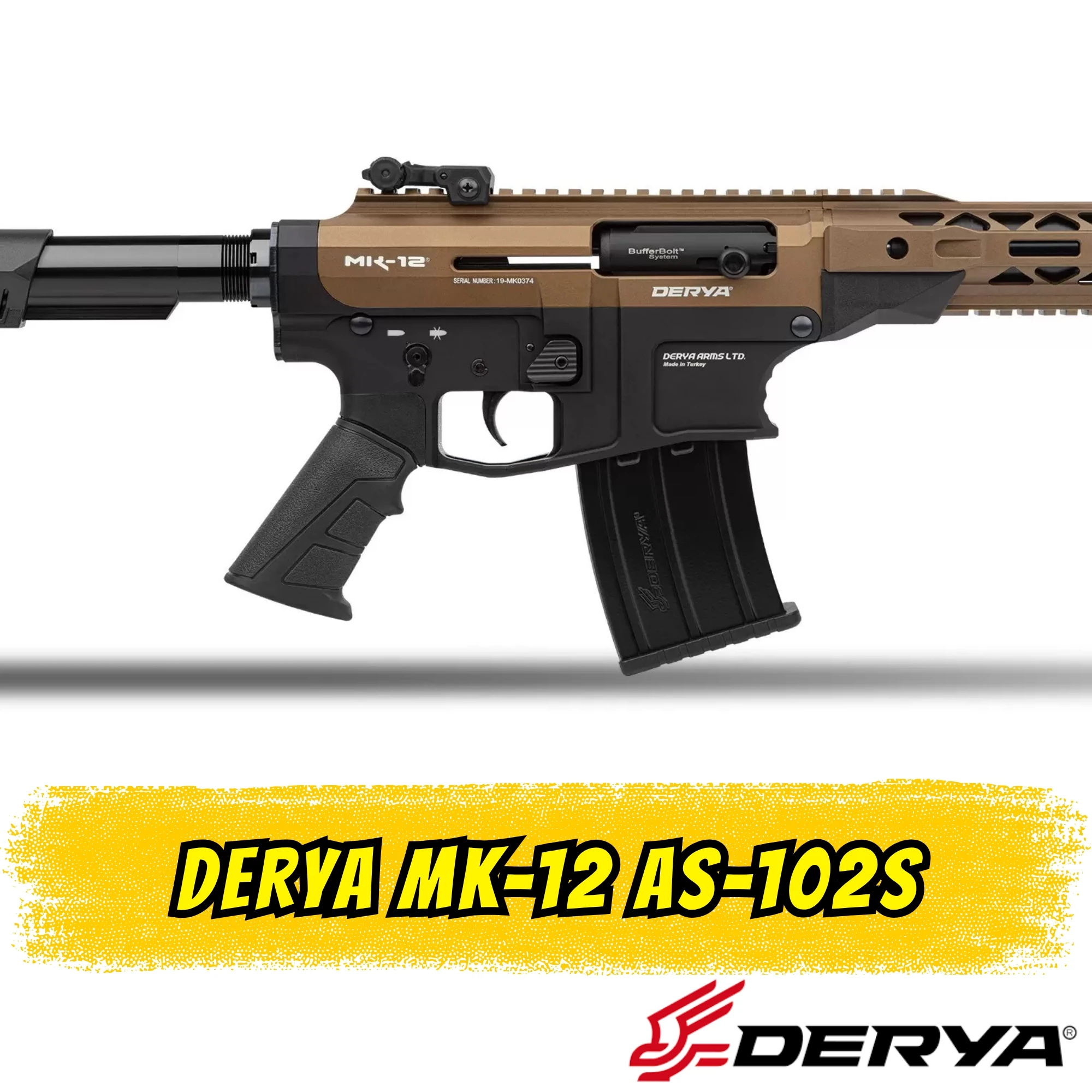 Derya MK-12 AS-102S Şarjörlü Av Tüfeği (12 GA - 50 cm Namlu)