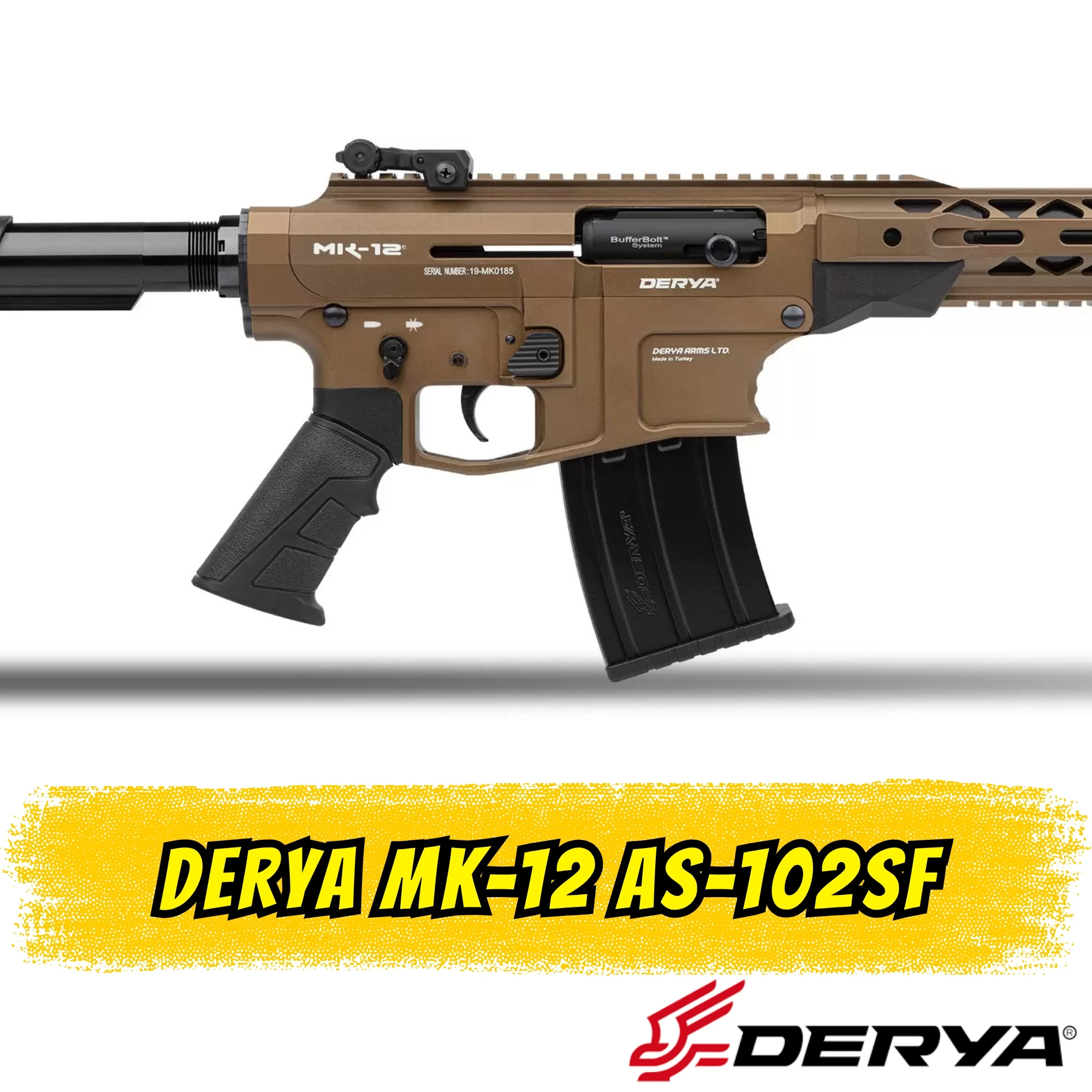 Derya MK-12 AS-102SF Şarjörlü Av Tüfeği (12 GA - 50 cm Namlu)