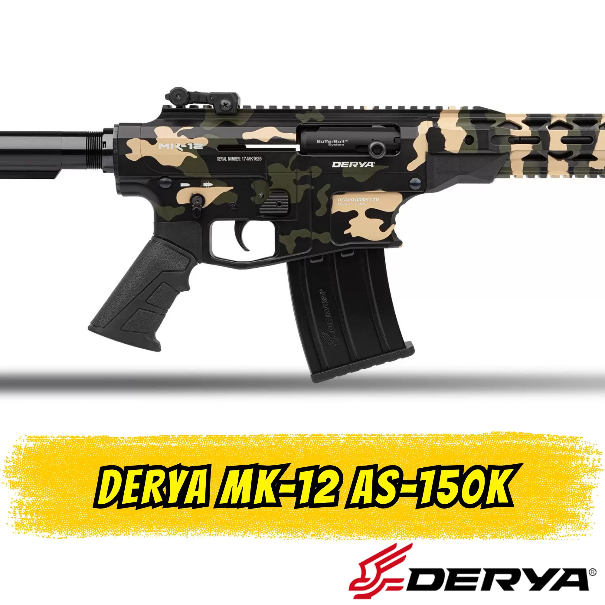 Derya MK-12 AS-150K Şarjörlü Av Tüfeği (12 GA - 50 cm Namlu)