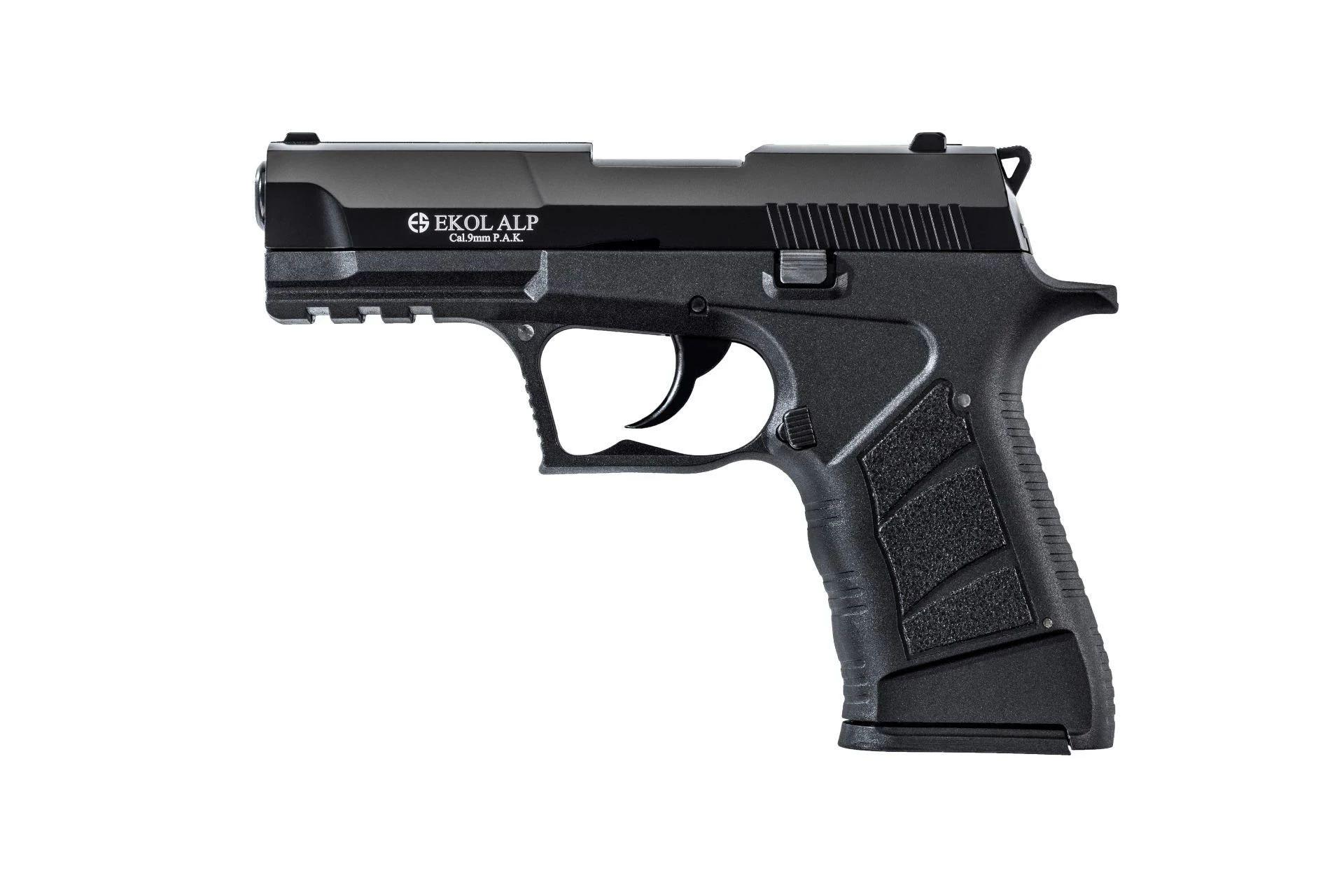 Ekol Alp Kurusıkı Ses Tabancası Siyah (9 mm - 29 mm Slim Gövde - 610 g - 14/25 Şarjör Kapasiteli)