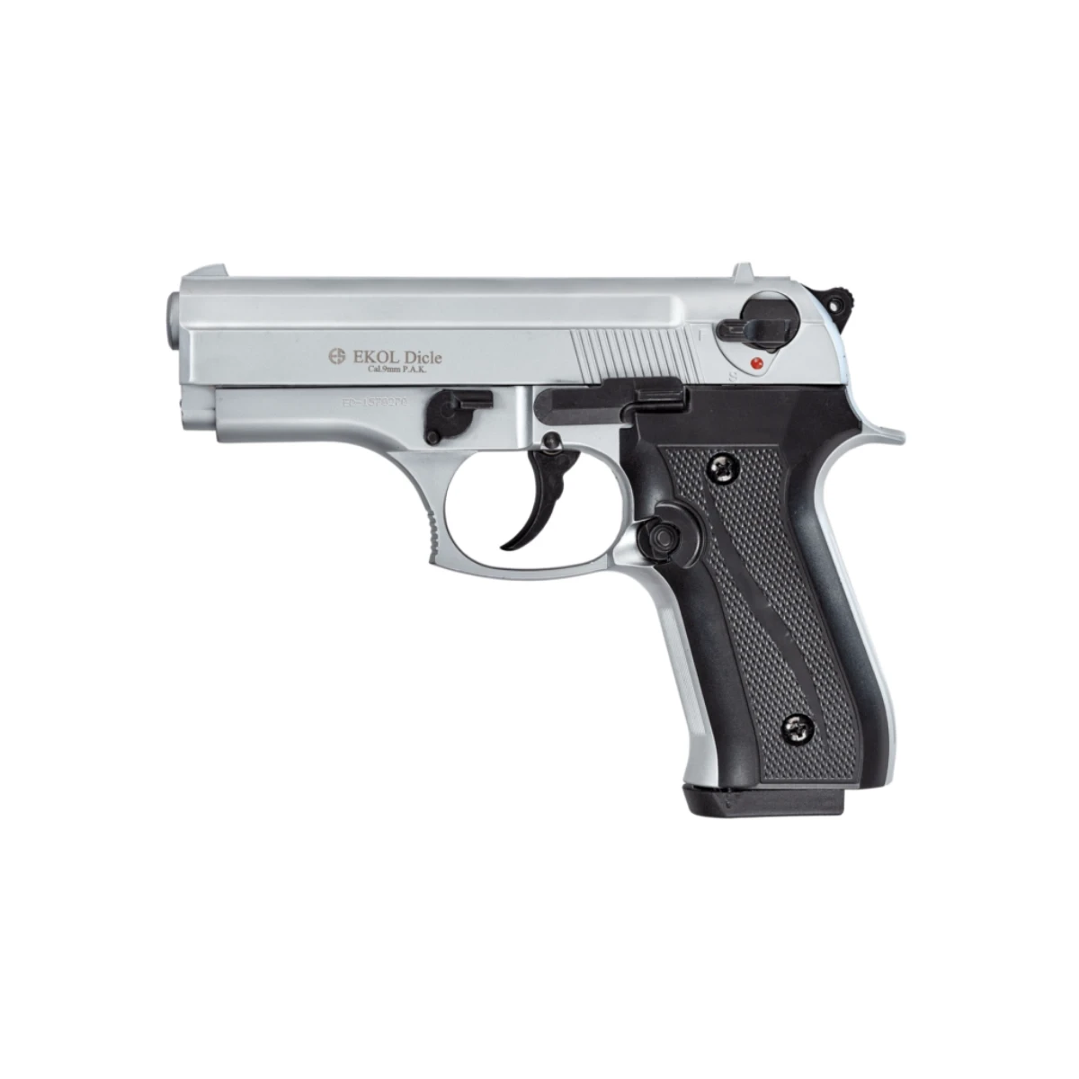 Ekol Dicle Kurusıkı Ses Tabancası Beyaz (9 mm - 1080 g Tok Kütle - 17/25 Şarjör Kapasiteli)