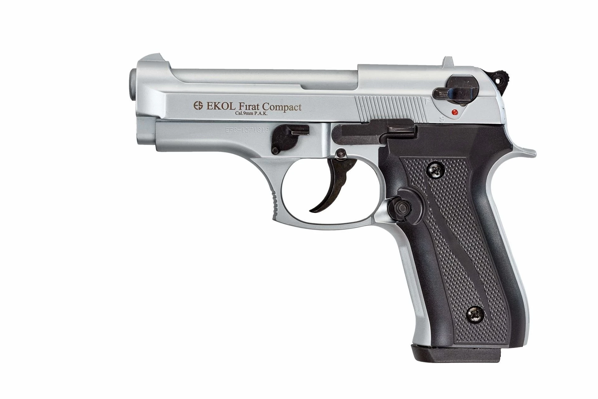 Ekol Fırat Compact Kurusıkı Ses Tabancası Beyaz (9 mm - Compact Gövde - 1060 g Tok Kütle - 17/25 Şarjör Kapasiteli)