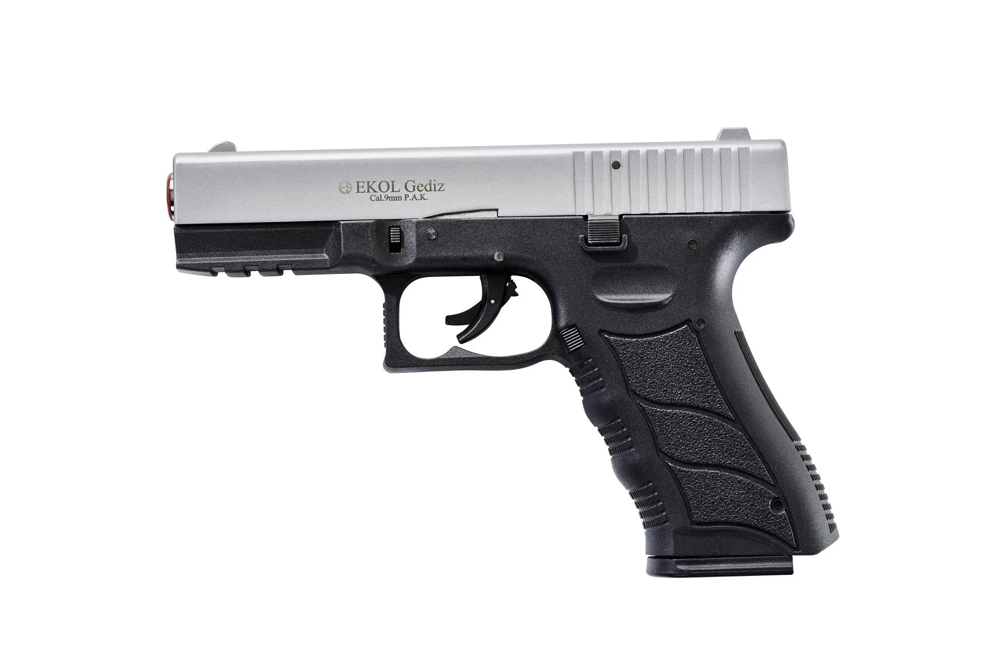 Ekol Gediz Kurusıkı Ses Tabancası Beyaz (9 mm - Polymer Taktik Gövde - 816 g - 17 Şarjör Kapasiteli)