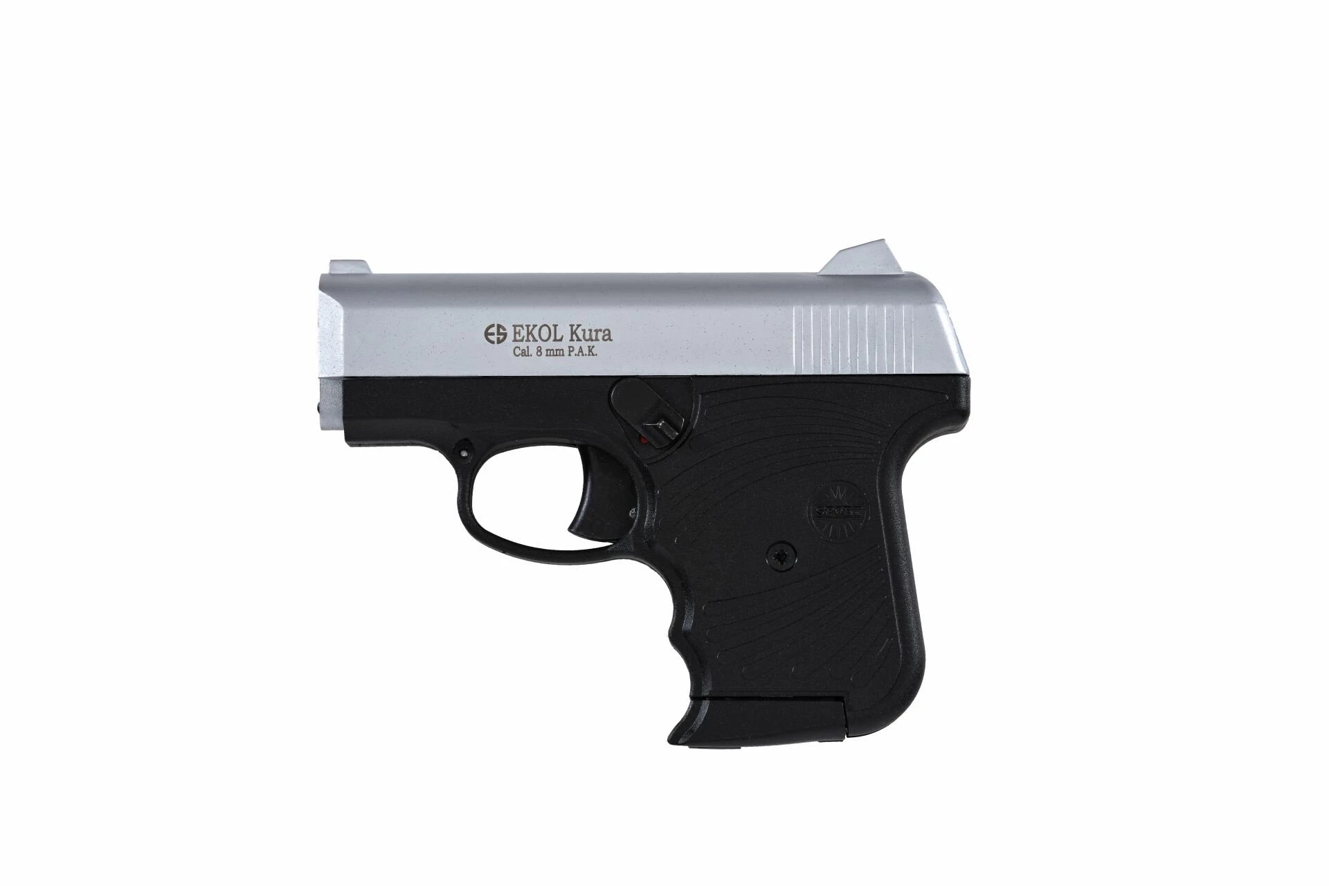 Ekol Kura Kurusıkı Ses Tabancası Beyaz (8 mm - Ultra Kompakt Cep Boyu - 469 g - 6+1 Şarjör Kapasiteli)