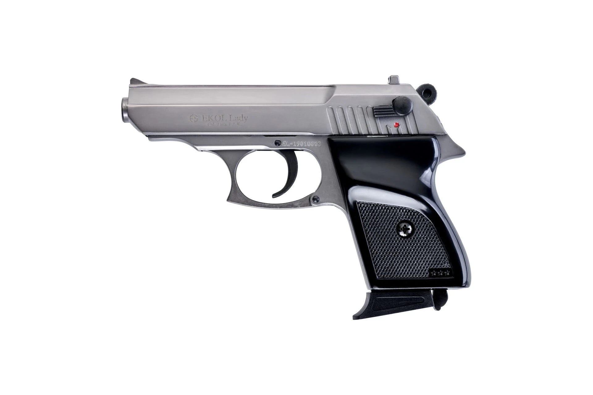 Ekol Lady Kurusıkı Ses Tabancası Füme (9 mm - Ultra Compact - 572 g - 6+1 Şarjör Kapasiteli)