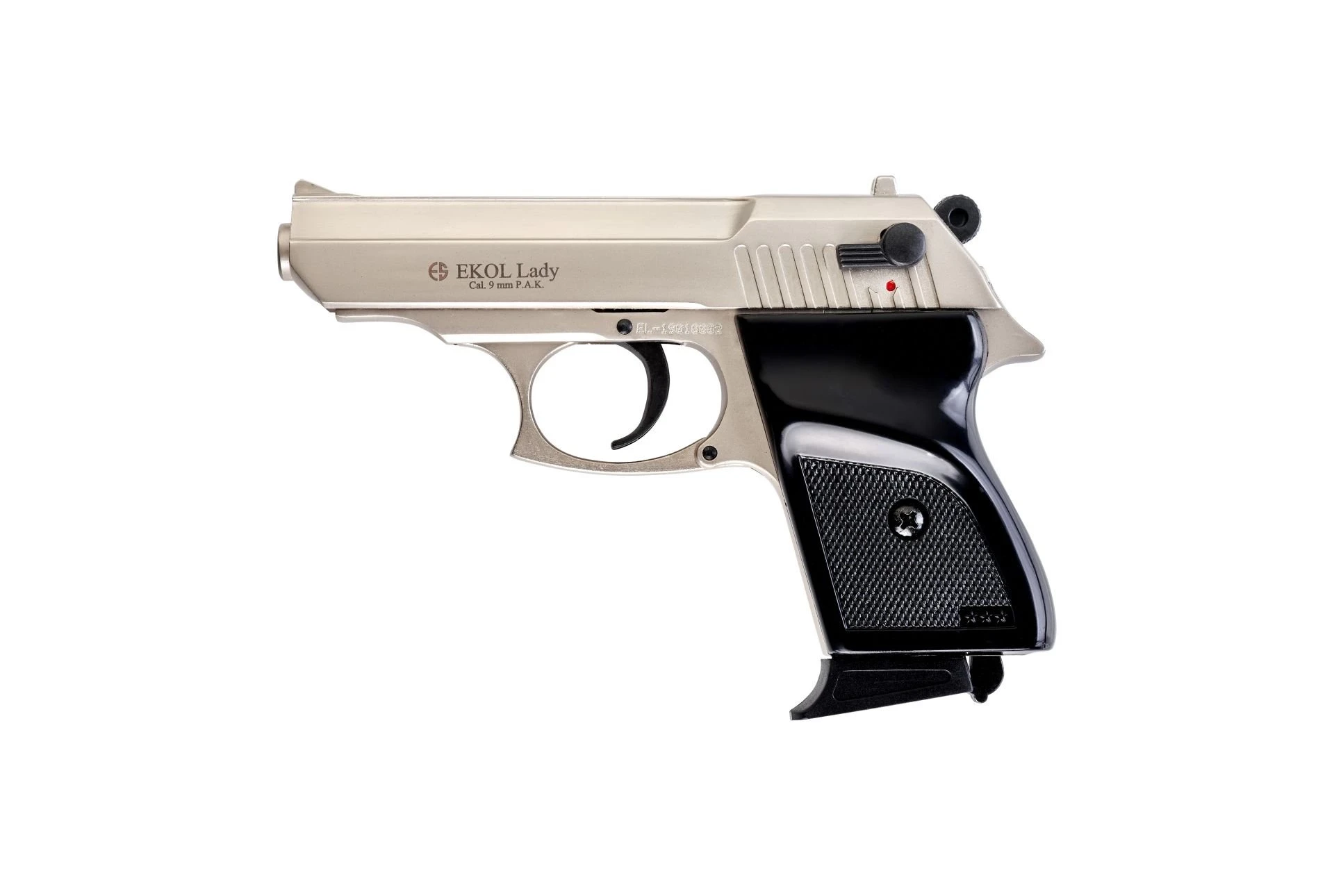 Ekol Lady Kurusıkı Ses Tabancası Saten (9 mm - Ultra Compact - 572 g - 6+1 Şarjör Kapasiteli)