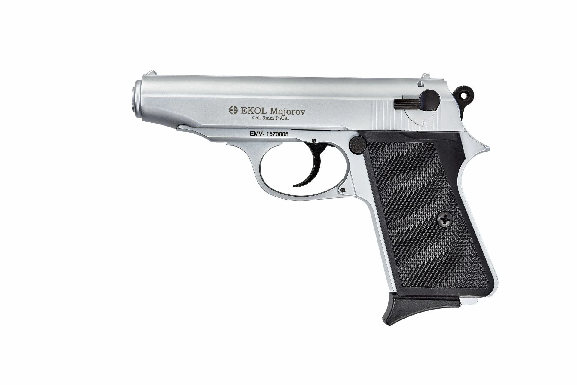 Ekol Majarov Kurusıkı Ses Tabancası Beyaz (9 mm - Ergonomik Gövde - 816 g - 17 Şarjör Kapasiteli)