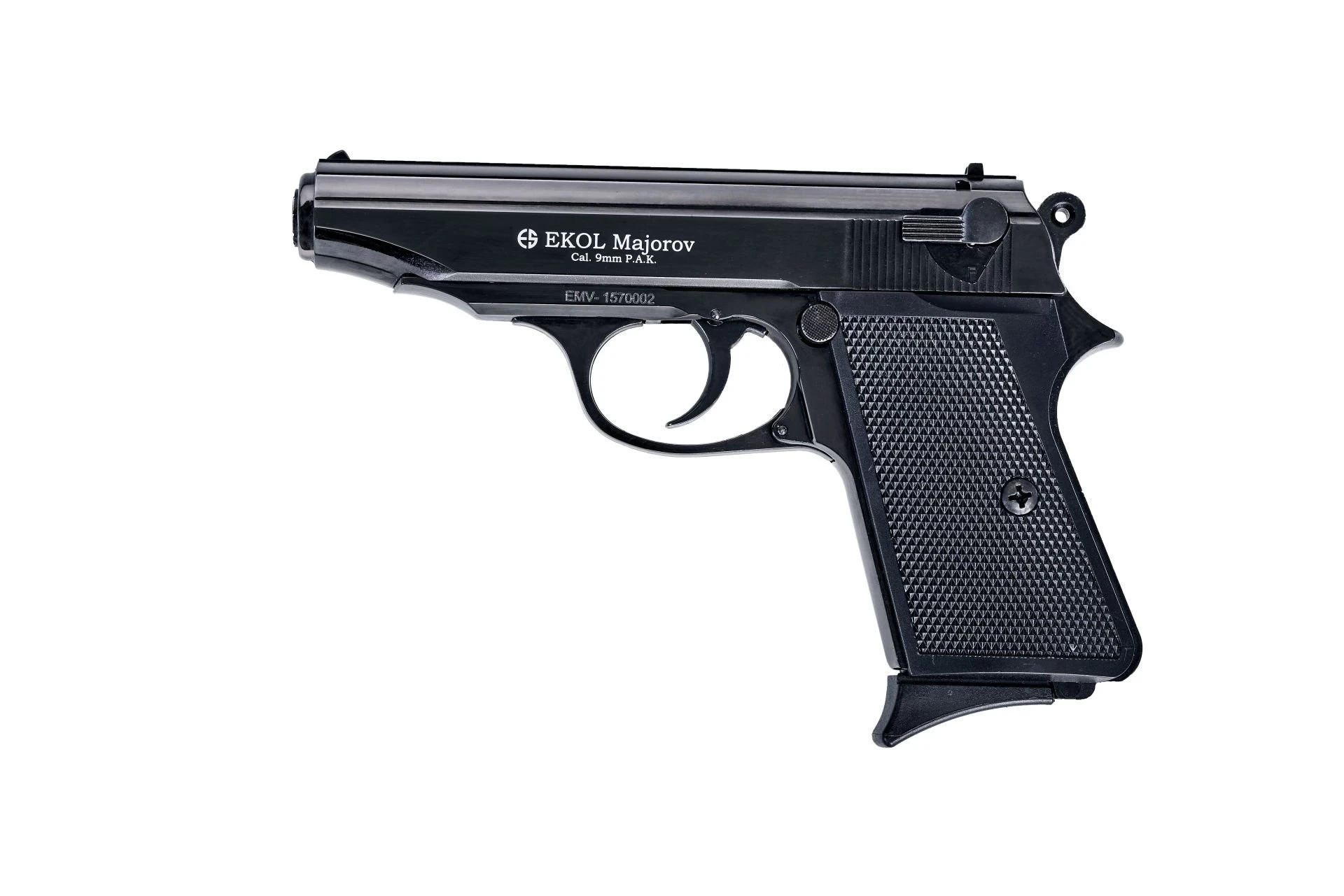 Ekol Majarov Kurusıkı Ses Tabancası Siyah (9 mm - Ergonomik Gövde - 816 g - 17 Şarjör Kapasiteli)