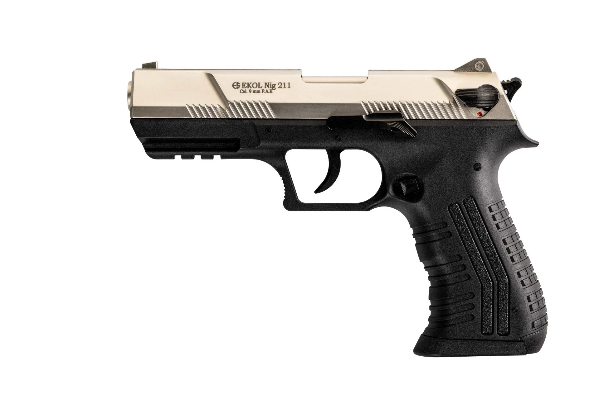 Ekol Nig 211 Kurusıkı Ses Tabancası Saten (9 mm - Compact Gövde - 14/25 Şarjör Kapasiteli)
