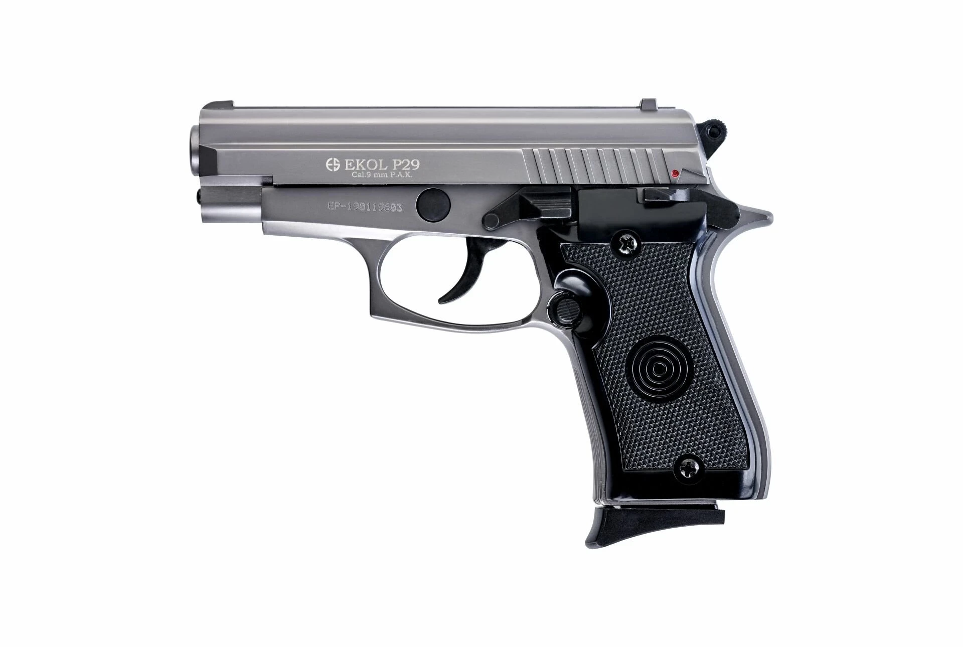 Ekol P29 Kurusıkı Ses Tabancası Füme (9 mm - Compact Gövde - 8+1 Şarjör Kapasiteli)