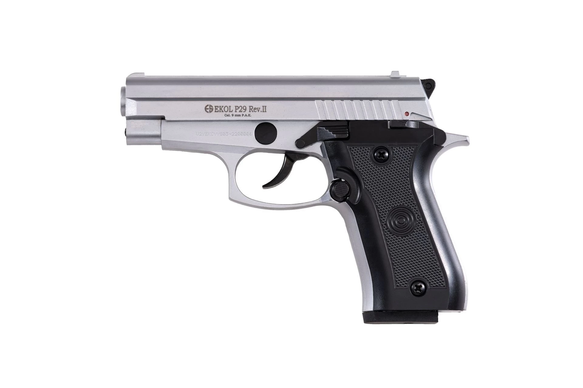 Ekol P29 Rev-II Kurusıkı Ses Tabancası Beyaz (9 mm - Compact Gövde - 14/25 Şarjör Kapasiteli)