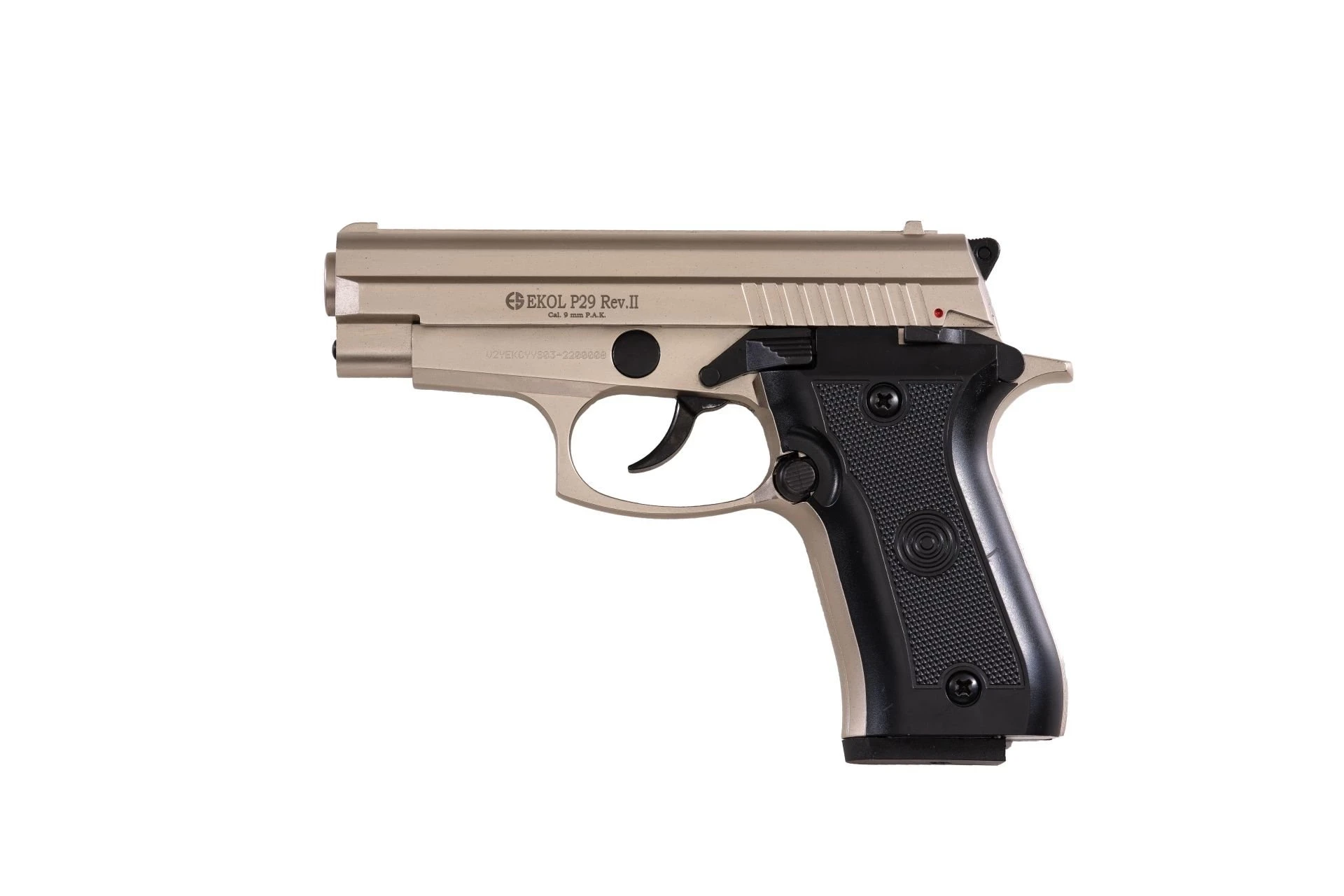 Ekol P29 Rev-II Kurusıkı Ses Tabancası Saten (9 mm - Compact Gövde - 14/25 Şarjör Kapasiteli)
