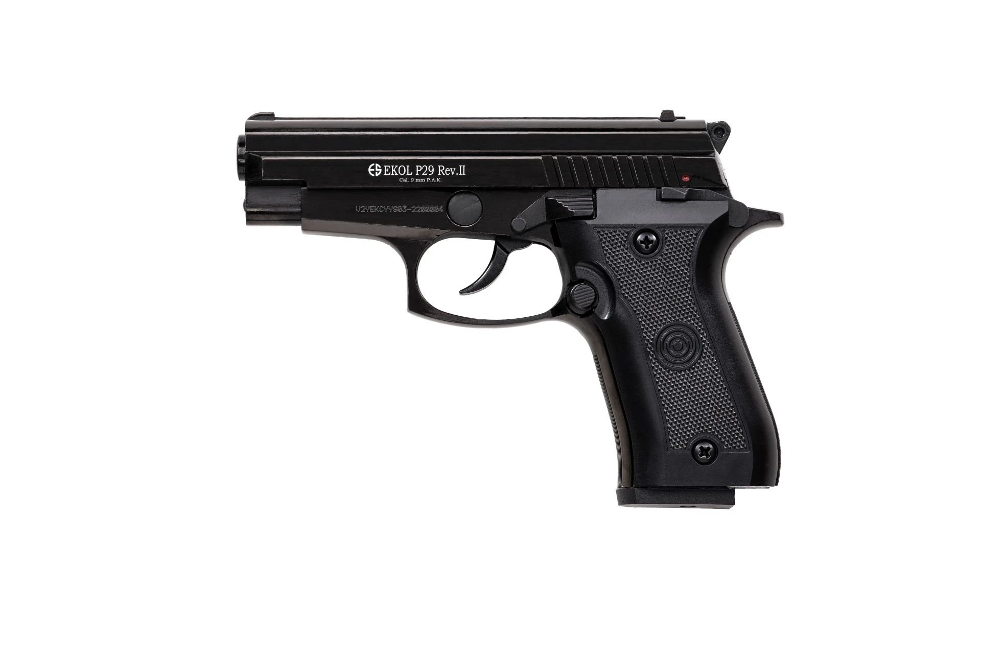 Ekol P29 Rev-II Kurusıkı Ses Tabancası Siyah (9 mm - Compact Gövde - 14/25 Şarjör Kapasiteli)
