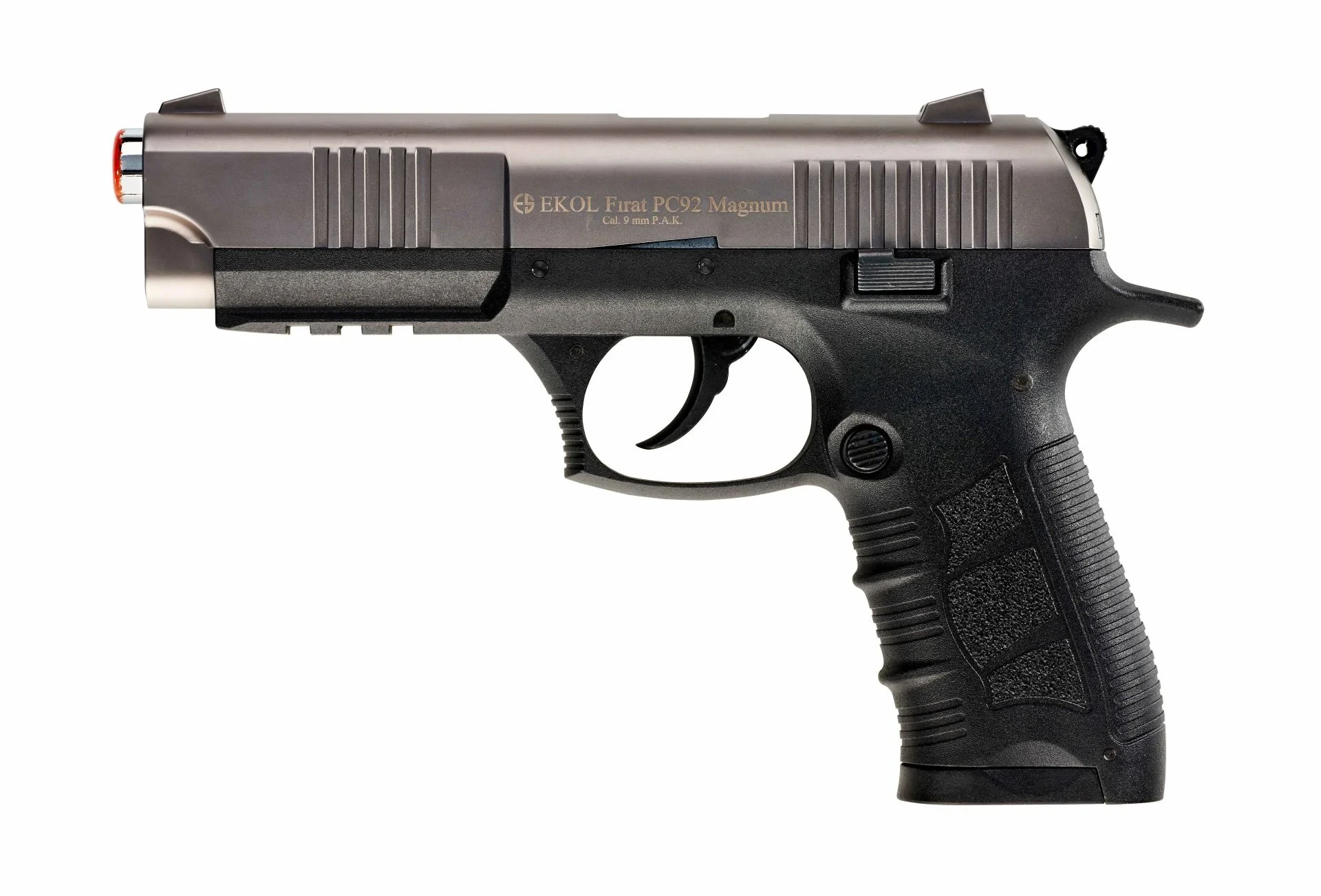 Ekol Fırat PC 92 Kurusıkı Ses Tabancası Füme (9 mm - 17/25 Şarjör Kapasiteli)