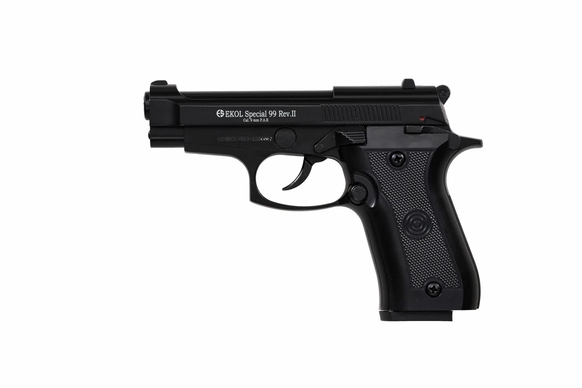 Ekol Special 99 Rev II Kurusıkı Ses Tabancası Mat Siyah (9 mm - Compact Gövde - 17/25 Şarjör Kapasiteli)