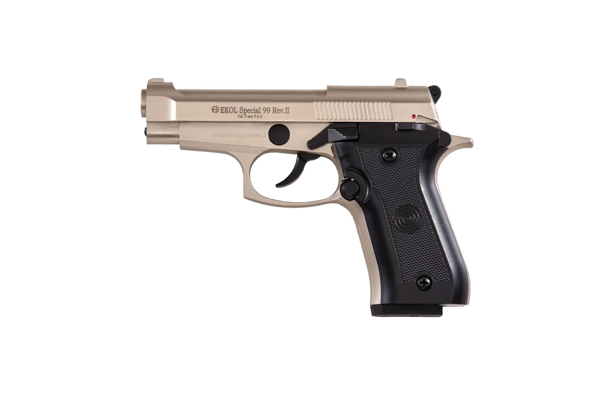 Ekol Special 99 Rev II Kurusıkı Ses Tabancası Saten (9 mm - Compact Gövde - 17/25 Şarjör Kapasiteli)