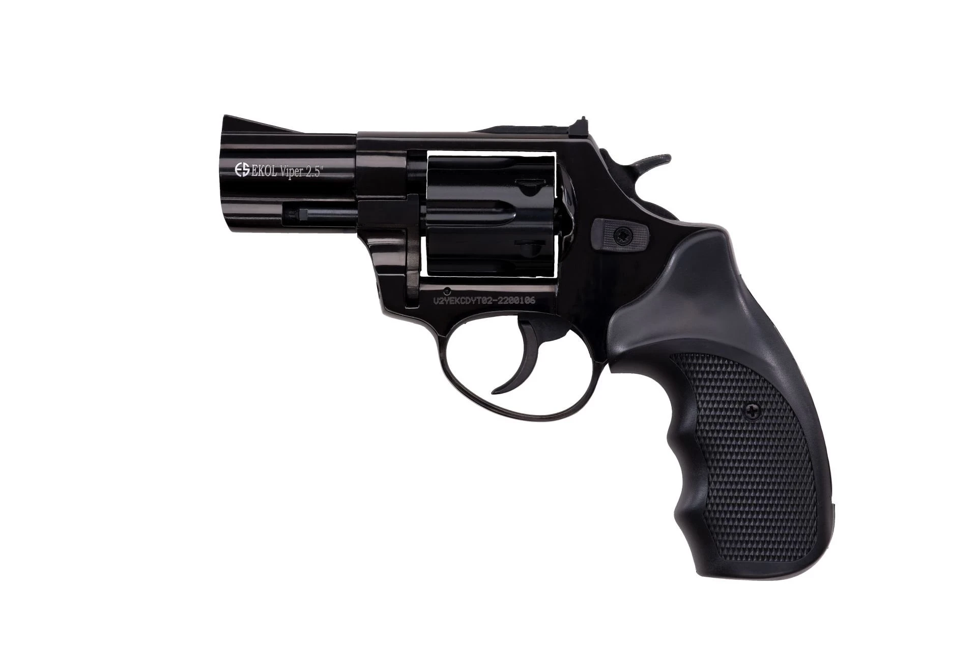 Ekol Viper 2.5 Kurusıkı Ses Tabancası Siyah (9 mm - Revolver Toplu Tabanca - 6 Fişek Kapasiteli)