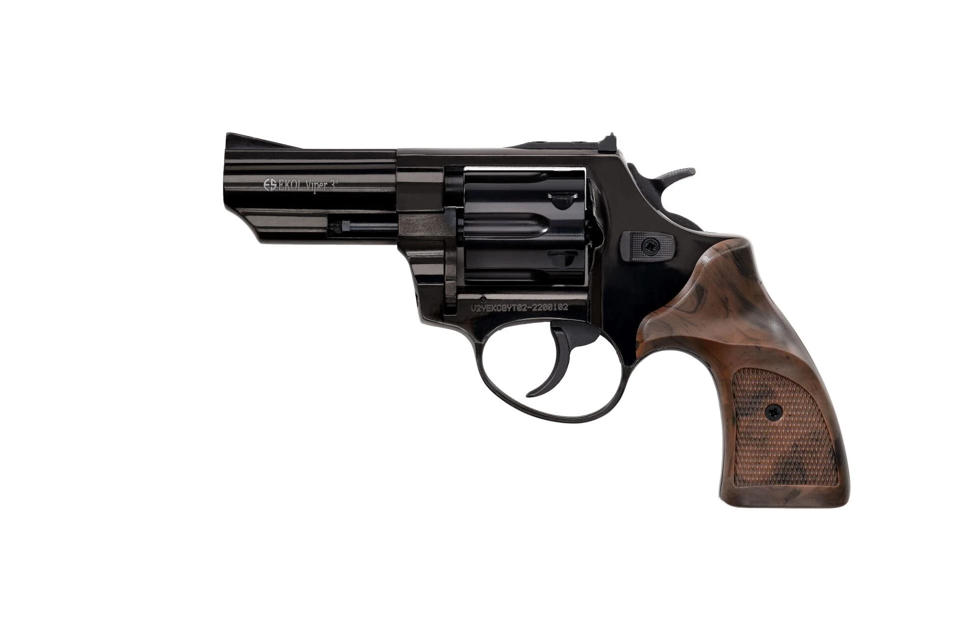 Ekol Viper 3 Kurusıkı Ses Tabancası Siyah (9 mm - Revolver Toplu Tabanca - 733 g - 6 Fişek Kapasiteli)