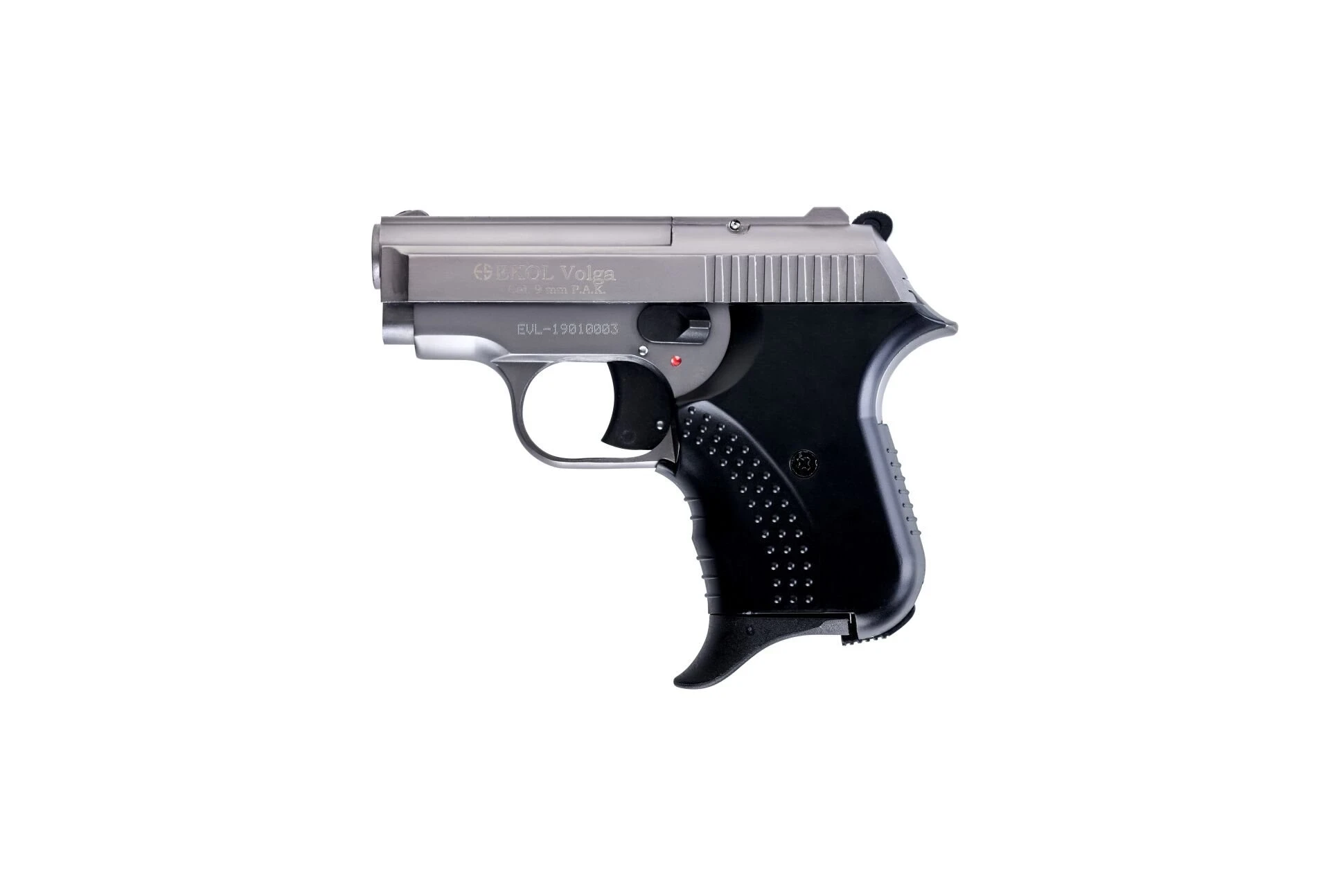 Ekol Volga Kurusıkı Ses Tabancası Füme (9 mm - Compact Gövde - 610 g - 6+1 Şarjör Kapasiteli
