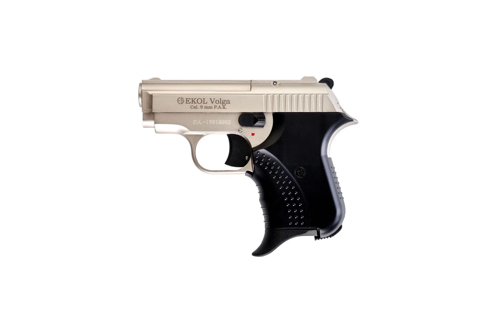 Ekol Volga Kurusıkı Ses Tabancası Saten (9 mm - Compact Gövde - 610 g - 6+1 Şarjör Kapasiteli