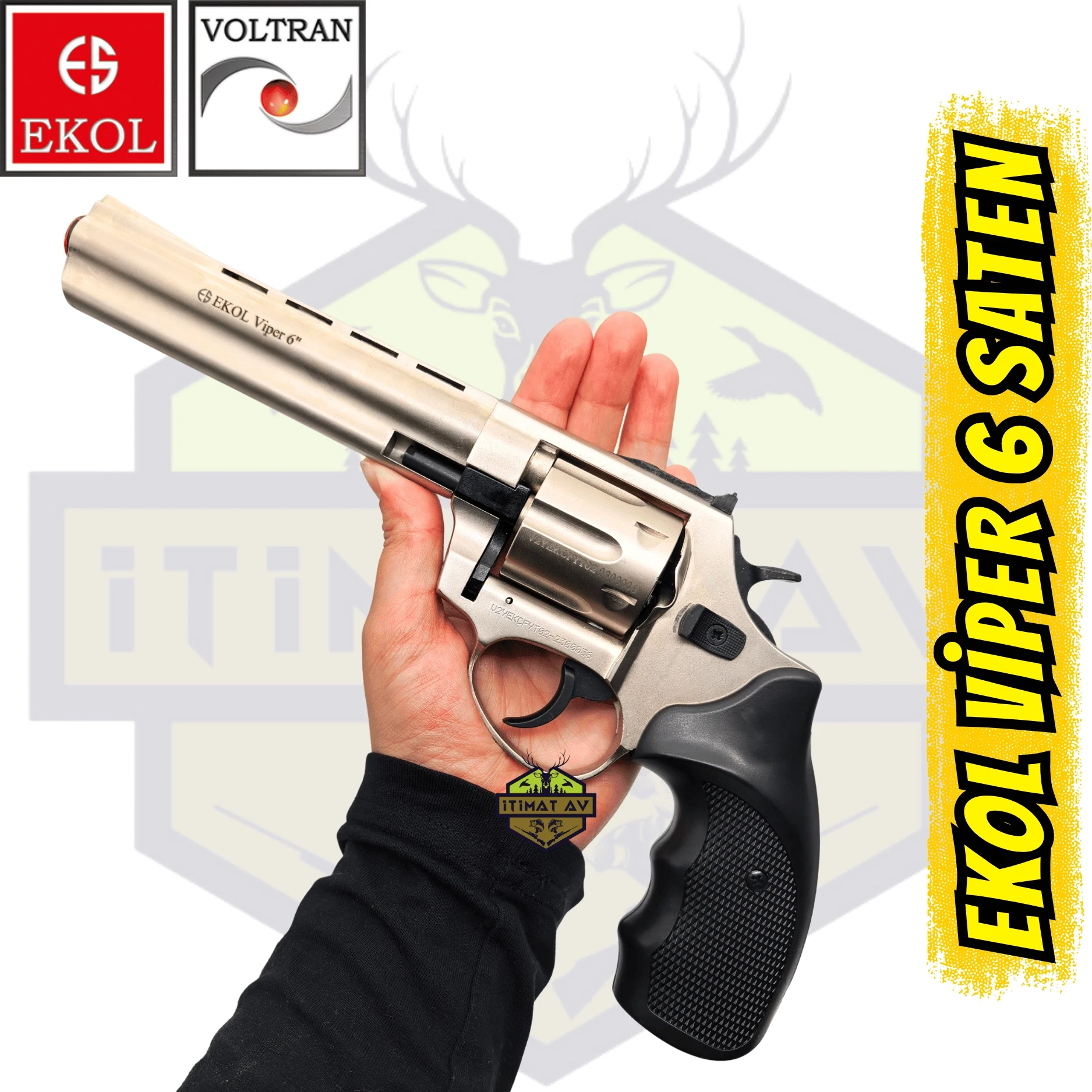 Ekol Viper 6 inç Saten Kurusıkı Toplu Ses Tabancası