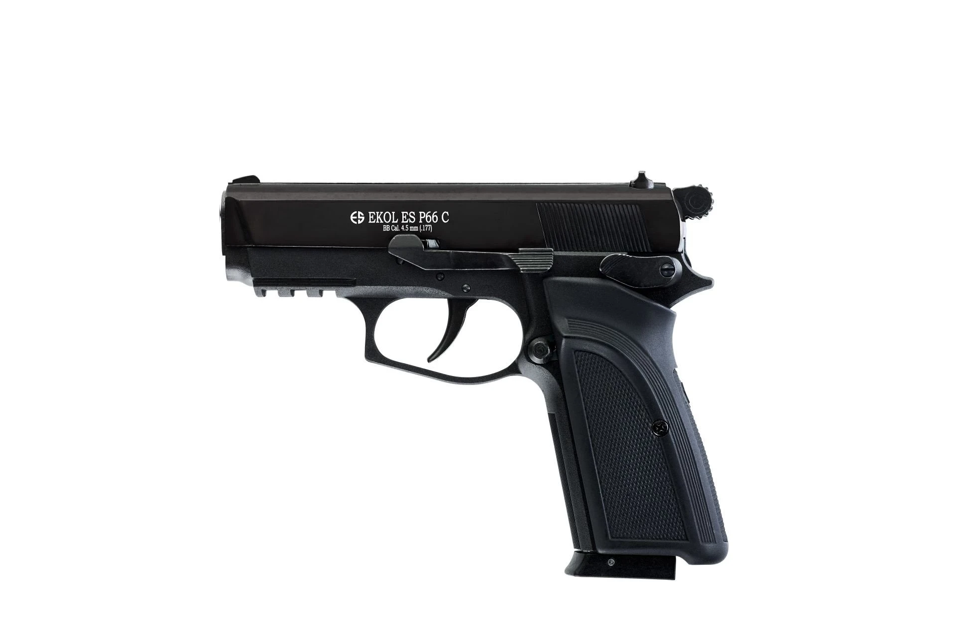 Ekol Voltran ES P66C Havalı Tabanca Siyah (4.5 mm BB - Kompakt Gövde - 135 m/s Çıkış Hızı)