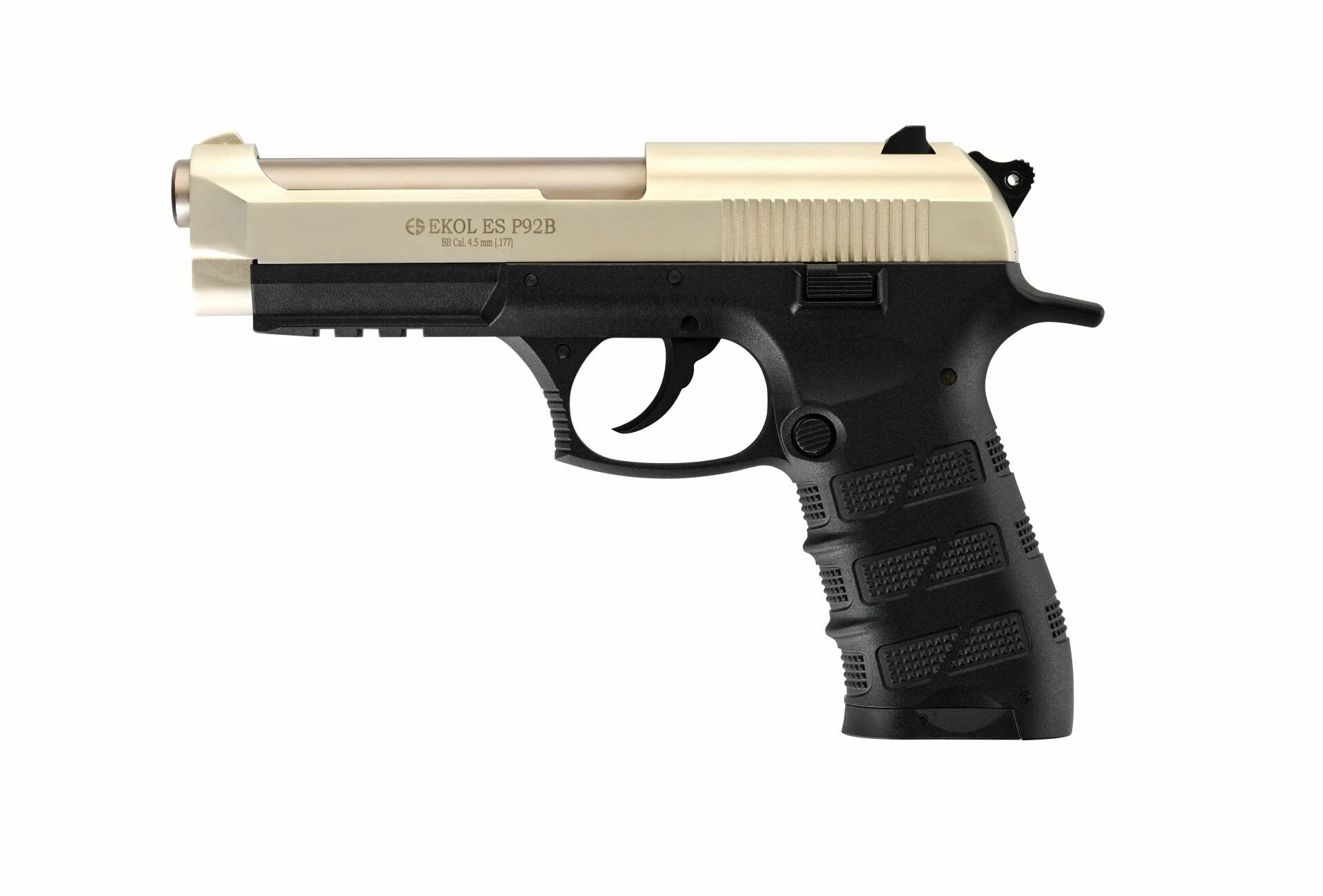 Ekol Voltran ES P92 Blowback Havalı Tabanca Saten (4.5 mm BB - 1026 g Full Metal - 140 m/s Çıkış Hızı)
