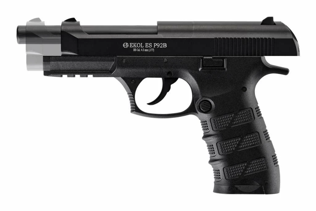 Ekol Voltran ES P92 Blowback Havalı Tabanca Siyah (4.5 mm BB - 1026 g Full Metal - 140 m/s Çıkış Hızı)