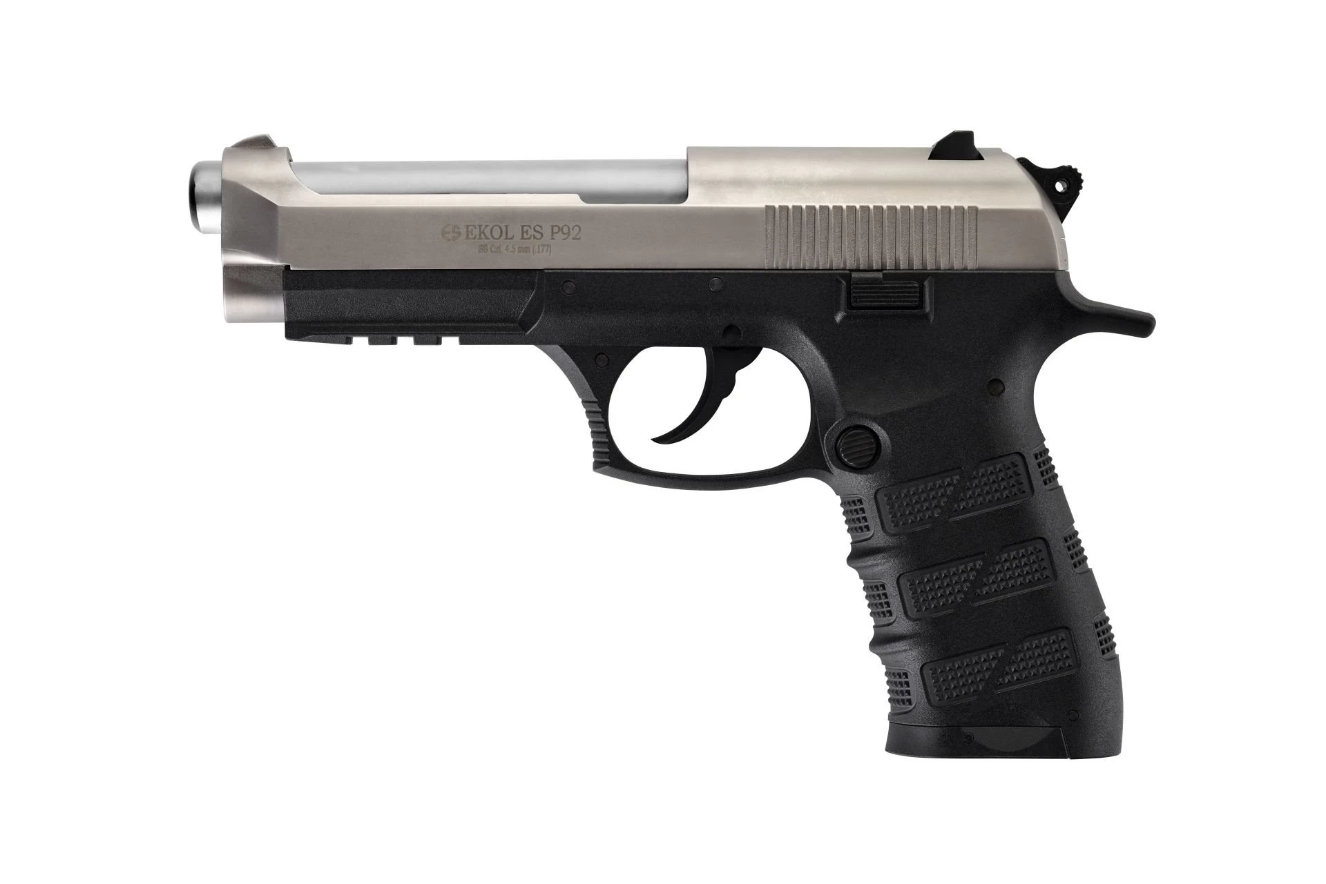 Ekol Voltran ES P92 Havalı Tabanca Füme (4.5 mm BB - 150 m/s Çıkış Hızı - Full Metal Gövde)