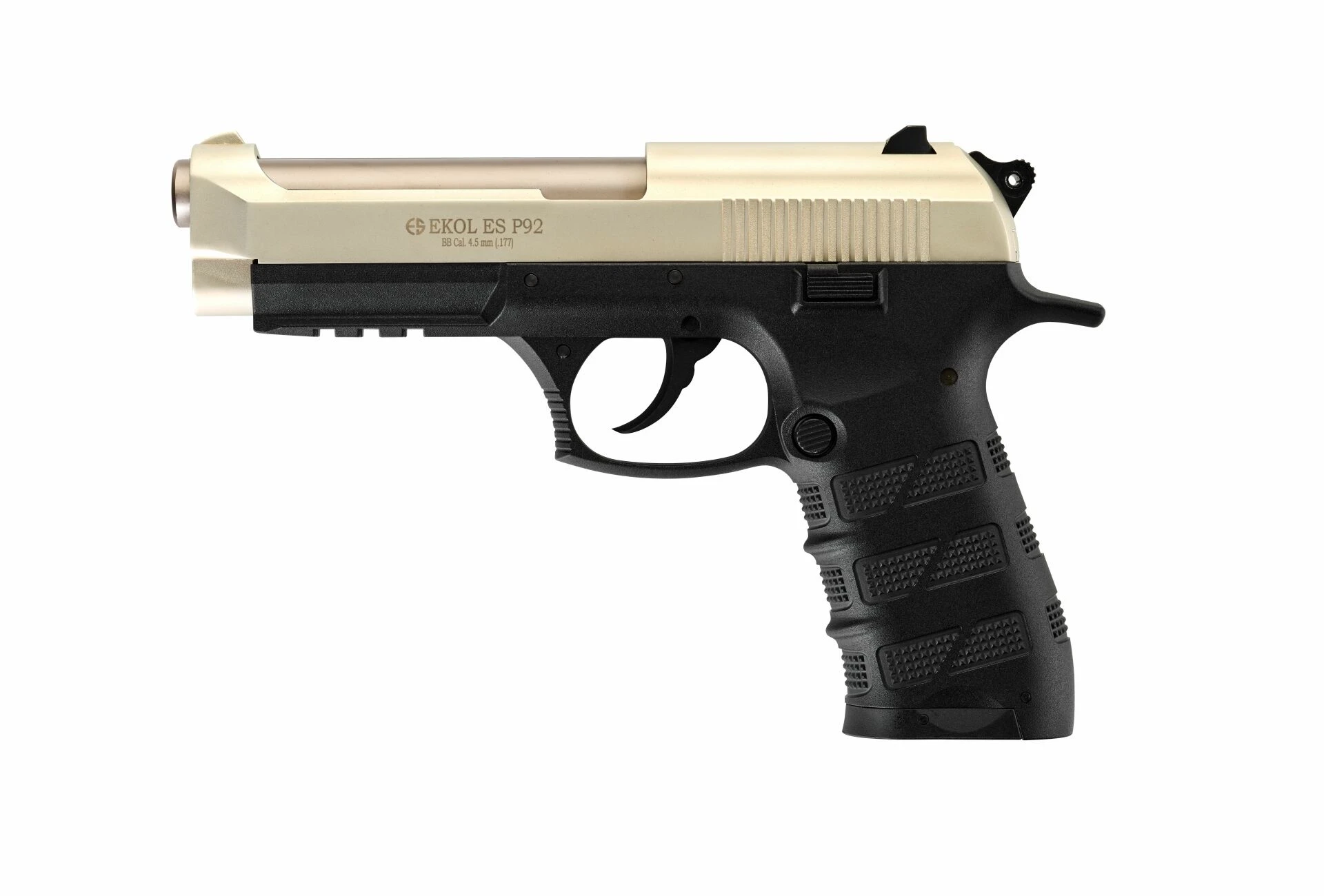 Ekol Voltran ES P92 Havalı Tabanca Saten (4.5 mm BB - 150 m/s Çıkış Hızı - Full Metal Gövde)
