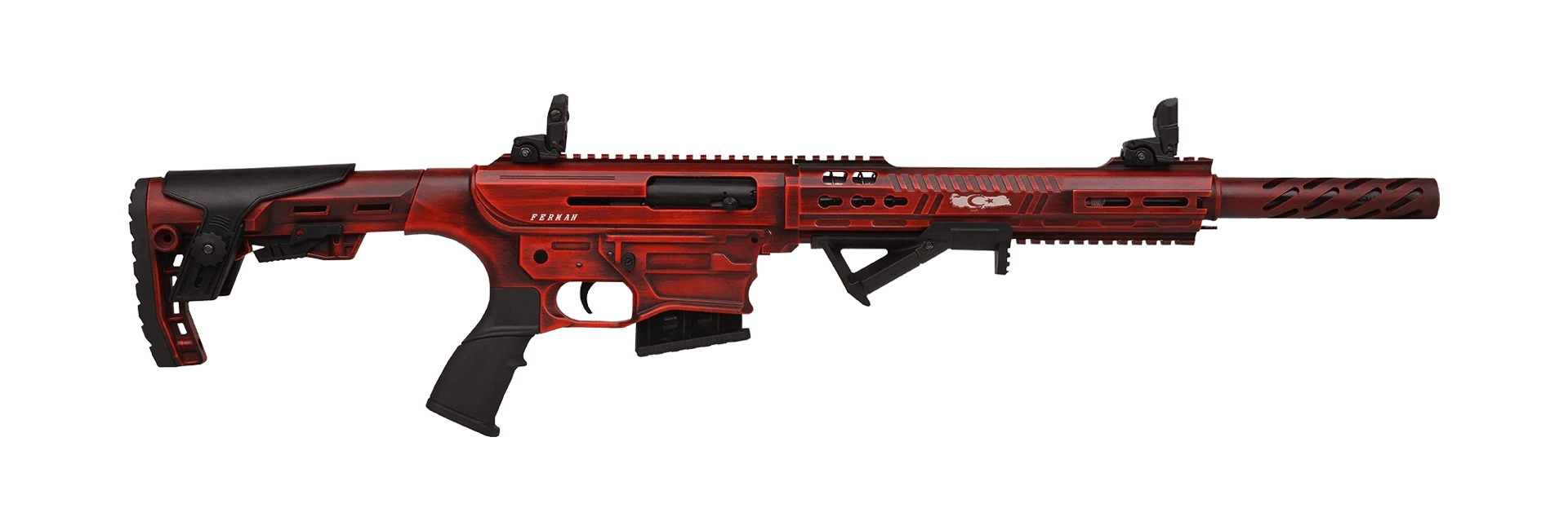Ferman FX7 TTS-001 Şarjörlü Yarı Otomatik Av Tüfeği (12 Kalibre - Gazlı Sistem - Kırmızı)