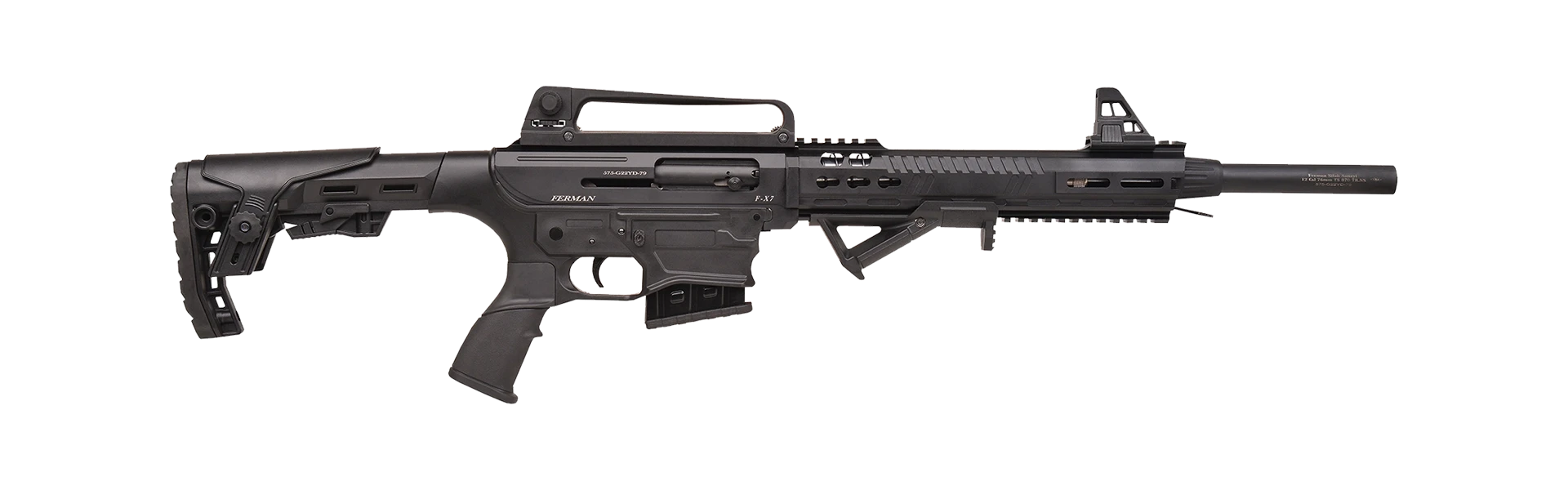 Ferman FX7 TTS-001 Şarjörlü Yarı Otomatik Av Tüfeği (12 Kalibre - Gazlı Sistem - Mat Siyah)