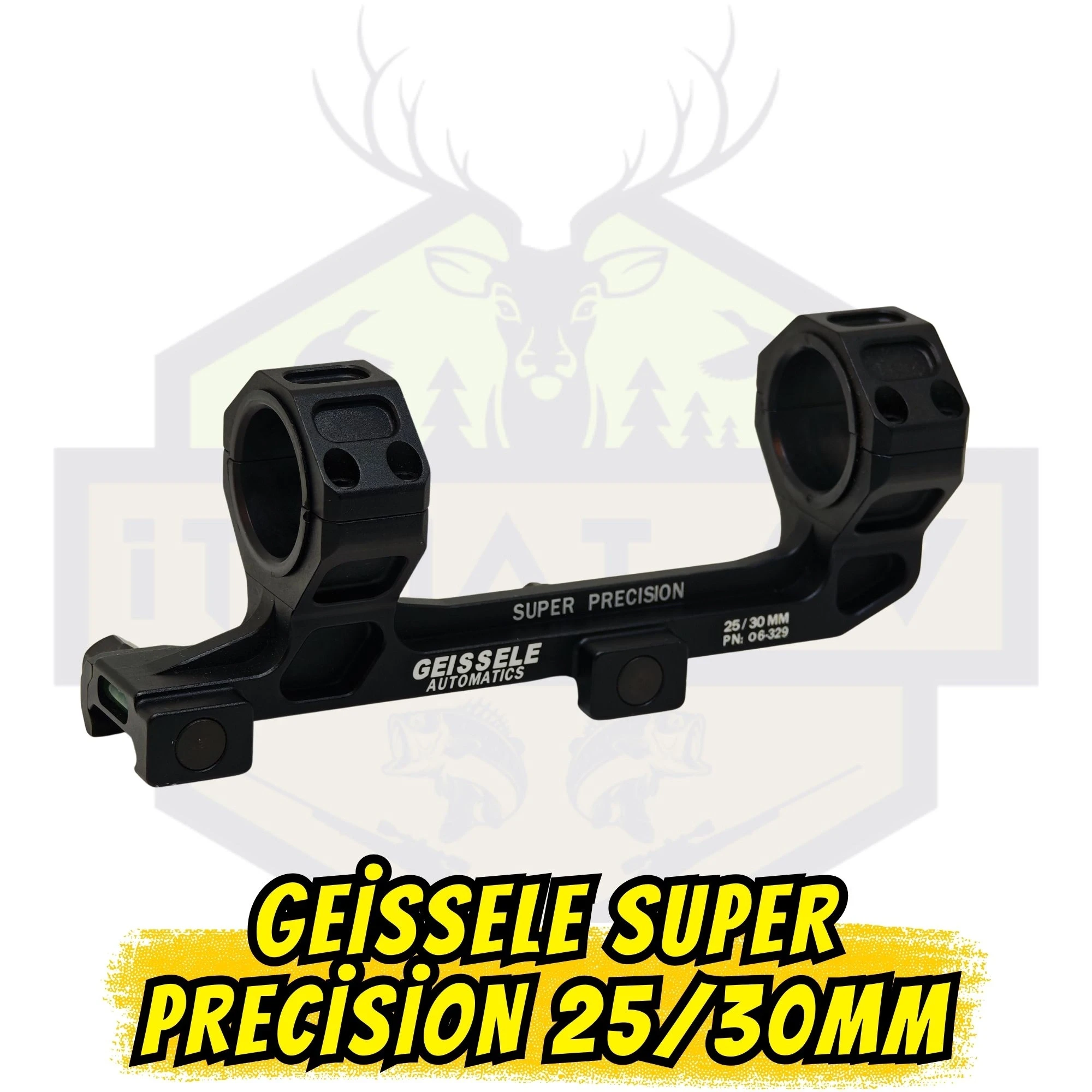 Geissele Super Precision AR-15 Dürbün Montaj Ayağı - 25/30mm Siyah (SOPMOD)