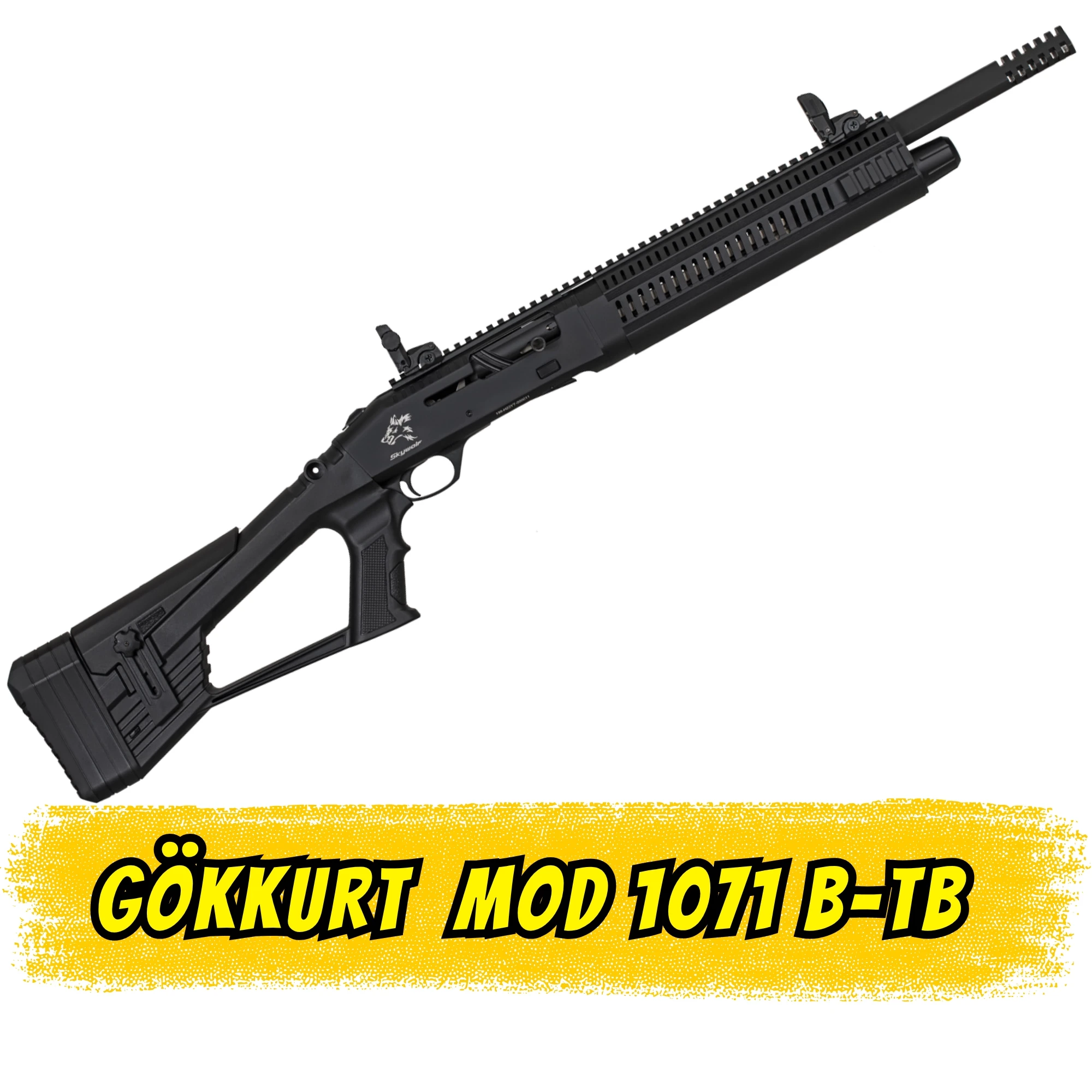 Gökkurt Mod 1071 B-TB Taktikal Yarı Otomatik Av Tüfeği (12 Ga - Gazlı Sistem)
