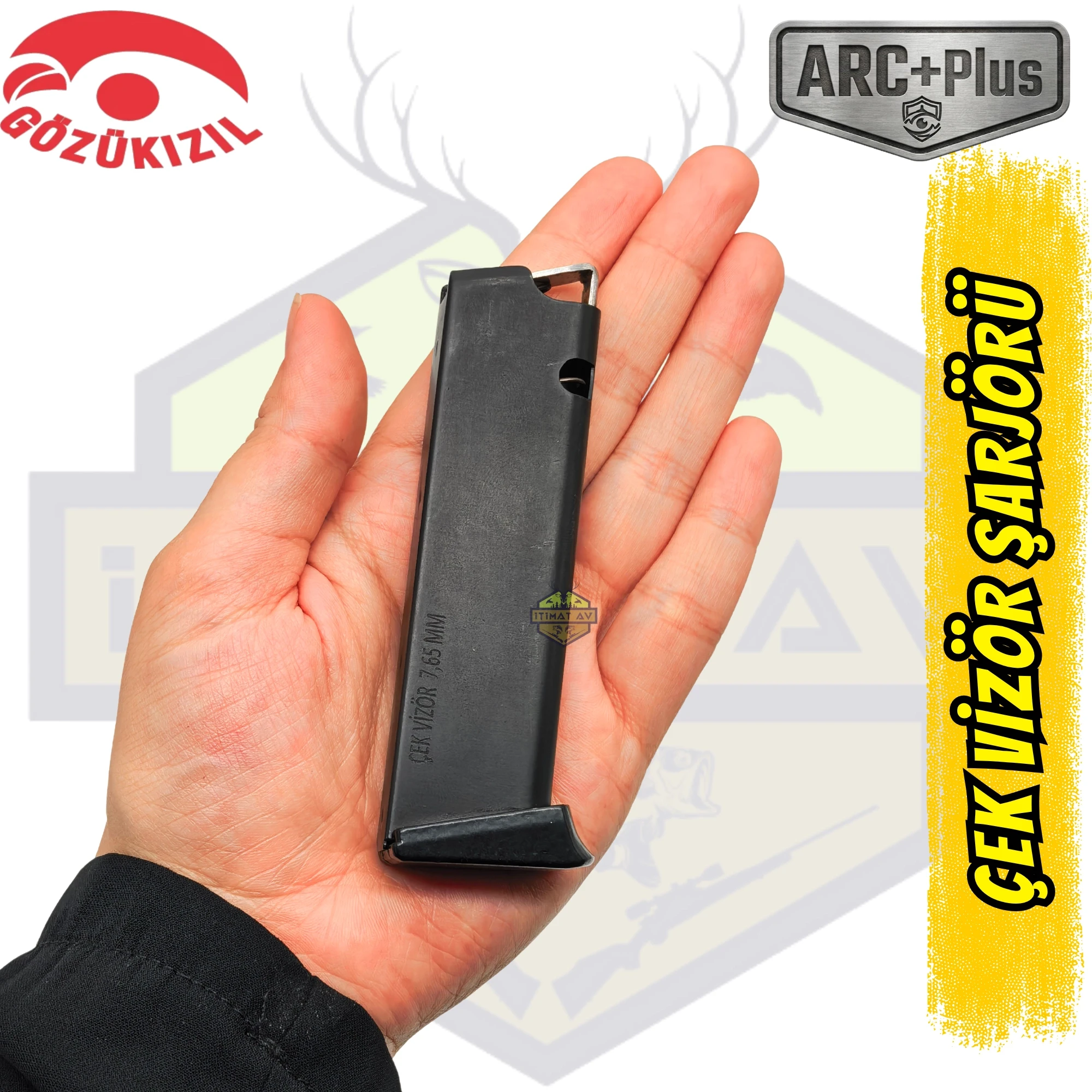 Gözükızıl CZ VZ 50 (Çek Vizör) 7.65mm Şarjör (Yeni Nesil Seri)