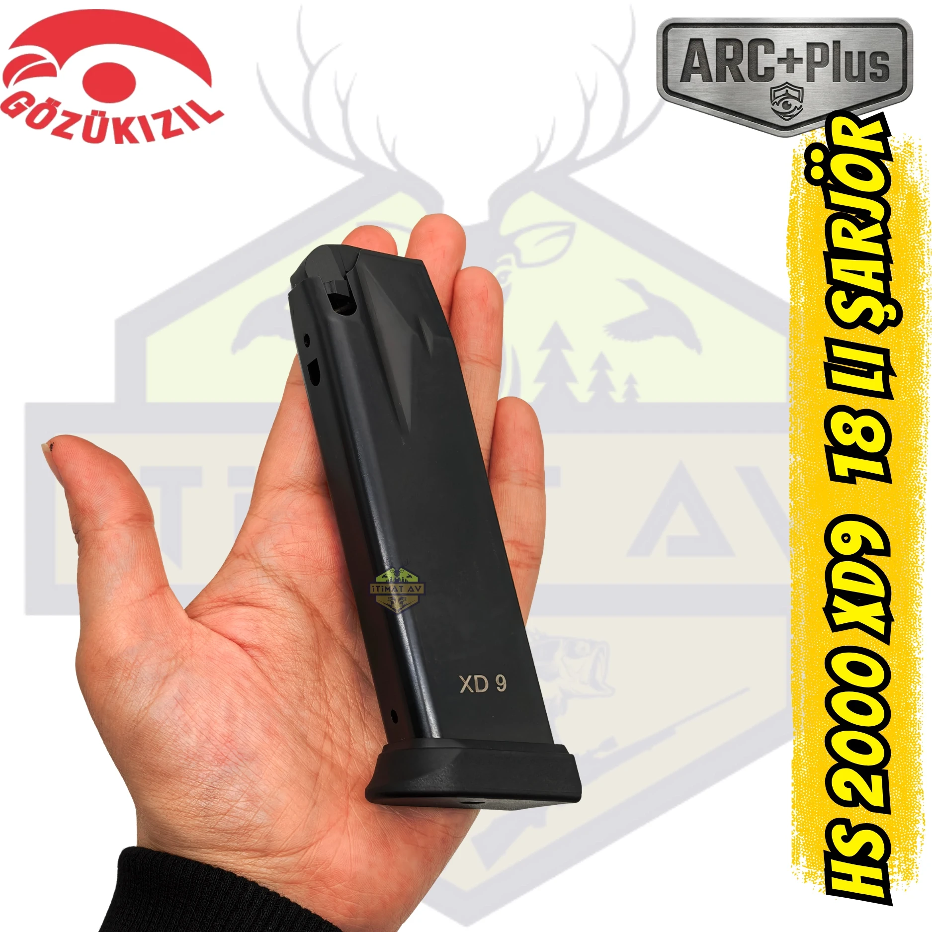 Gözükızıl HS XD-9 (HS-9 / Springfield XD9) 9mm 18li Şarjör