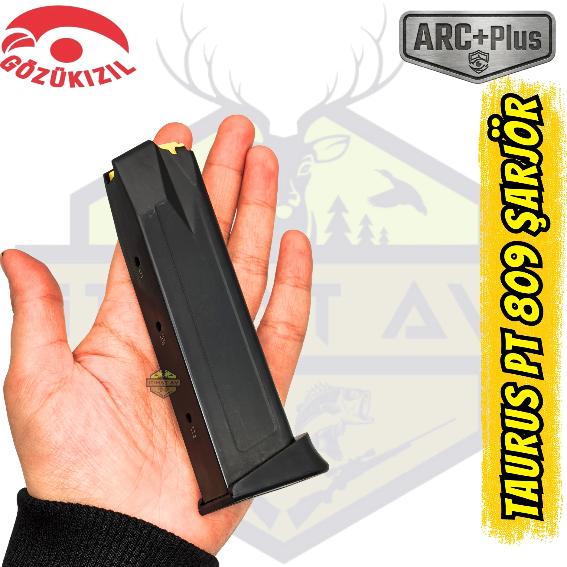 Gözükızıl Taurus PT 899 (.380 ACP / 9mm Kurz) 17li Şarjör