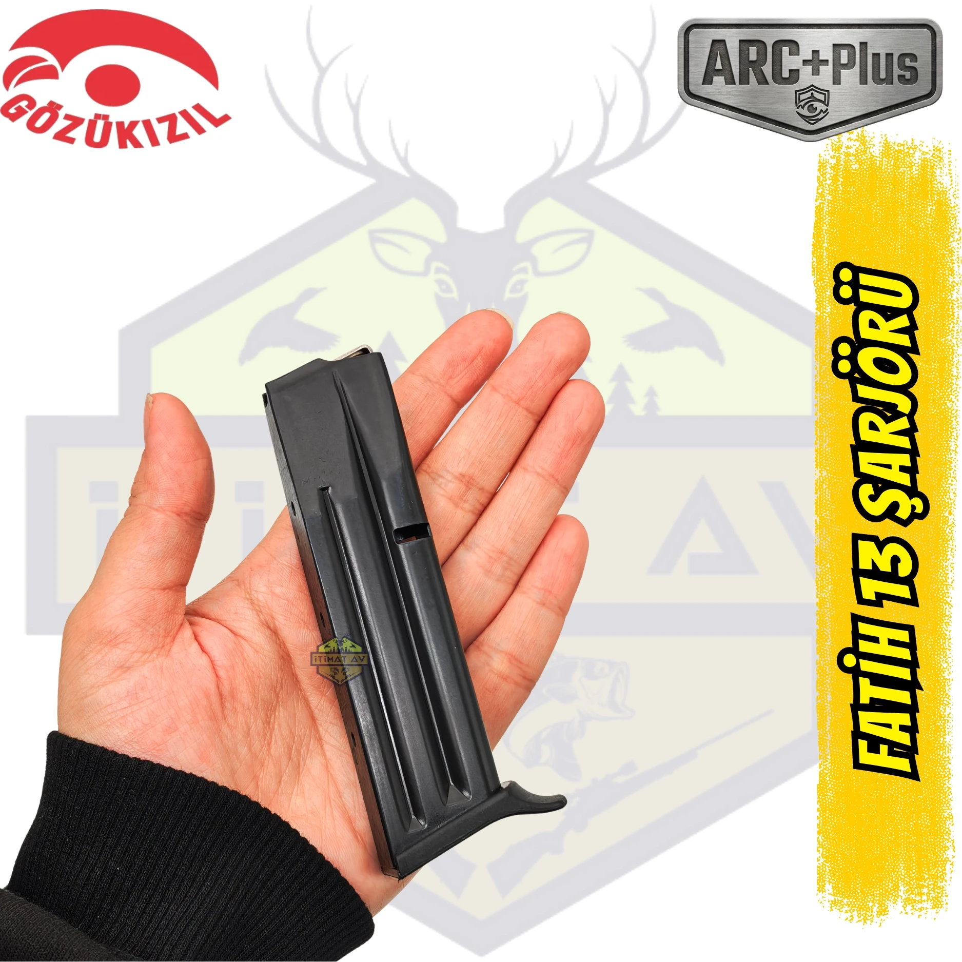 Gözükızıl Tisaş Fatih 13 7.65mm Şarjör (Yeni Nesil Seri)