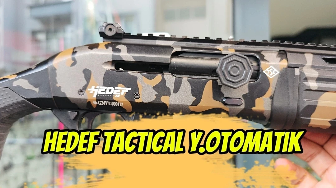 Capra KM-12 Şarjörlü Füme Sarı Parçalı Yarı Otomatik Av Tüfeği (12 GA - 7075 Alüminyum Gövde - Teleskopik Dipçik - Mobil Şoklu)