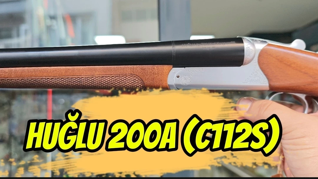 Huğlu 200A (C112S) Çifte Av Tüfeği (12 GA & 20 GA - Tek Parça Dövme Çelik Kasa - El Oyması Gravürlü - Türk Cevizi)