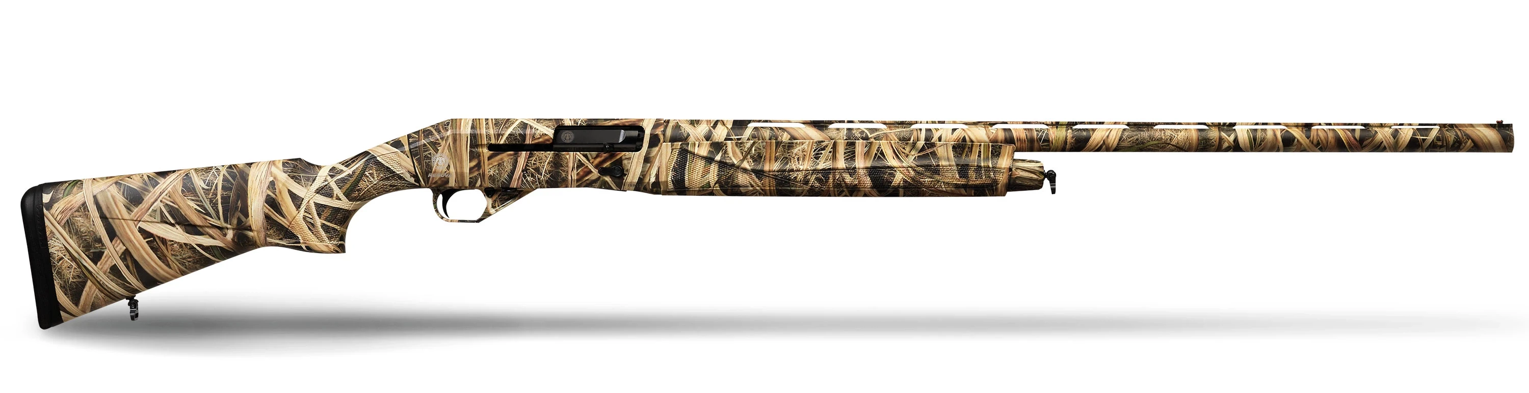 Huğlu Renova Mossy Oak Blades Yarı Otomatik Av Tüfeği (12 GA - Kinetik Sistem - Su Kuşları Kamuflaj Kaplama - Ex-Bore Namlu)