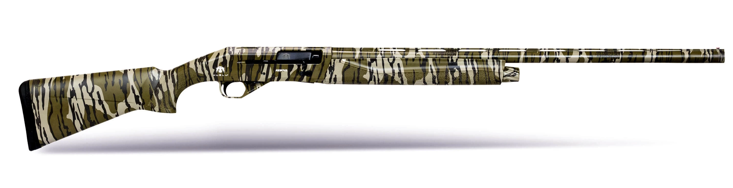 Huğlu Renova Mossy Oak Bottomland Yarı Otomatik Av Tüfeği (12 GA - Kinetik Sistem - Orman/Bataklık Kamuflaj Kaplama - Ex-Bore Namlu)