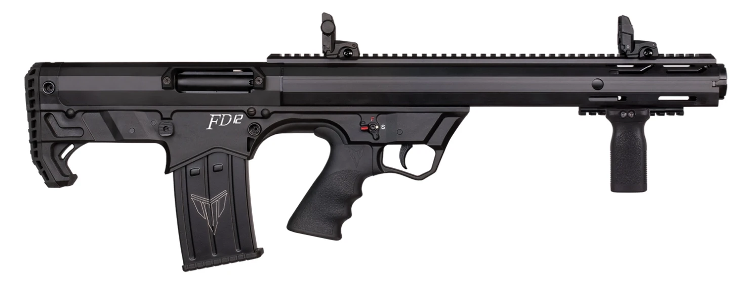 Kariyer FD-12 Bullpup Şarjörlü Pompalı Av Tüfeği - Siyah (12 GA - 47 cm Namlu)
