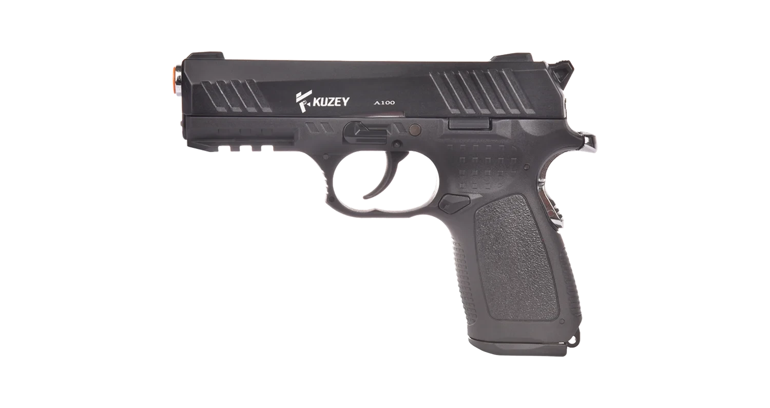 Kuzey A100 Kurusıkı Ses Tabancası (9 mm P.A.K. - Mat Siyah - 18+1 Şarjörlü)