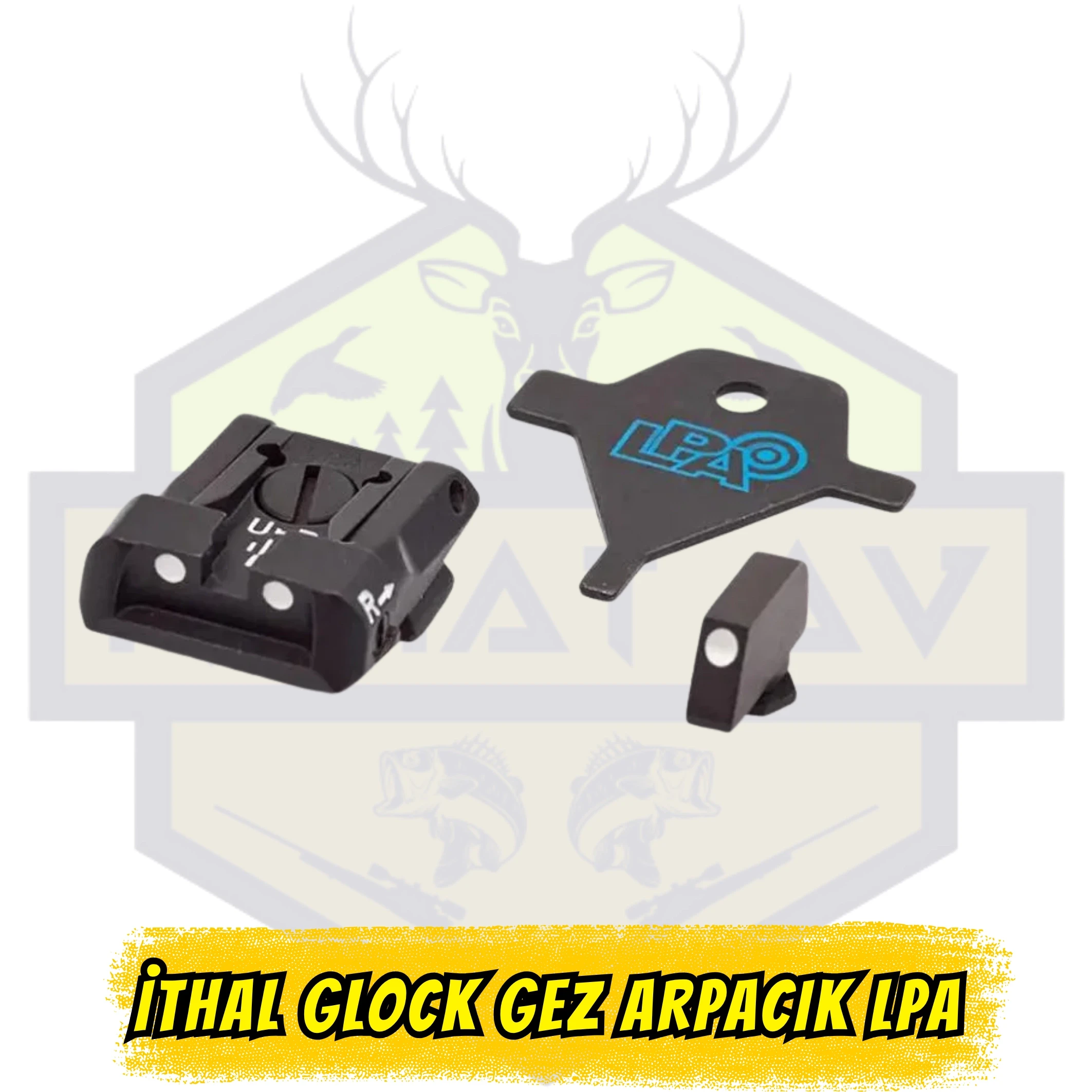 LPA İTHAL GLOCK GEZ ARPACIK TAKIMI Beyaz - SPS16GL (Glock Uyumlu)