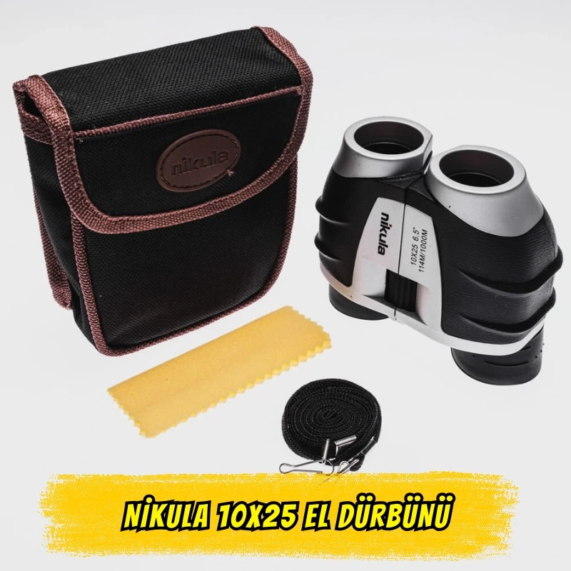 Nikula 10x25 Tosba Model Kompakt El Dürbünü