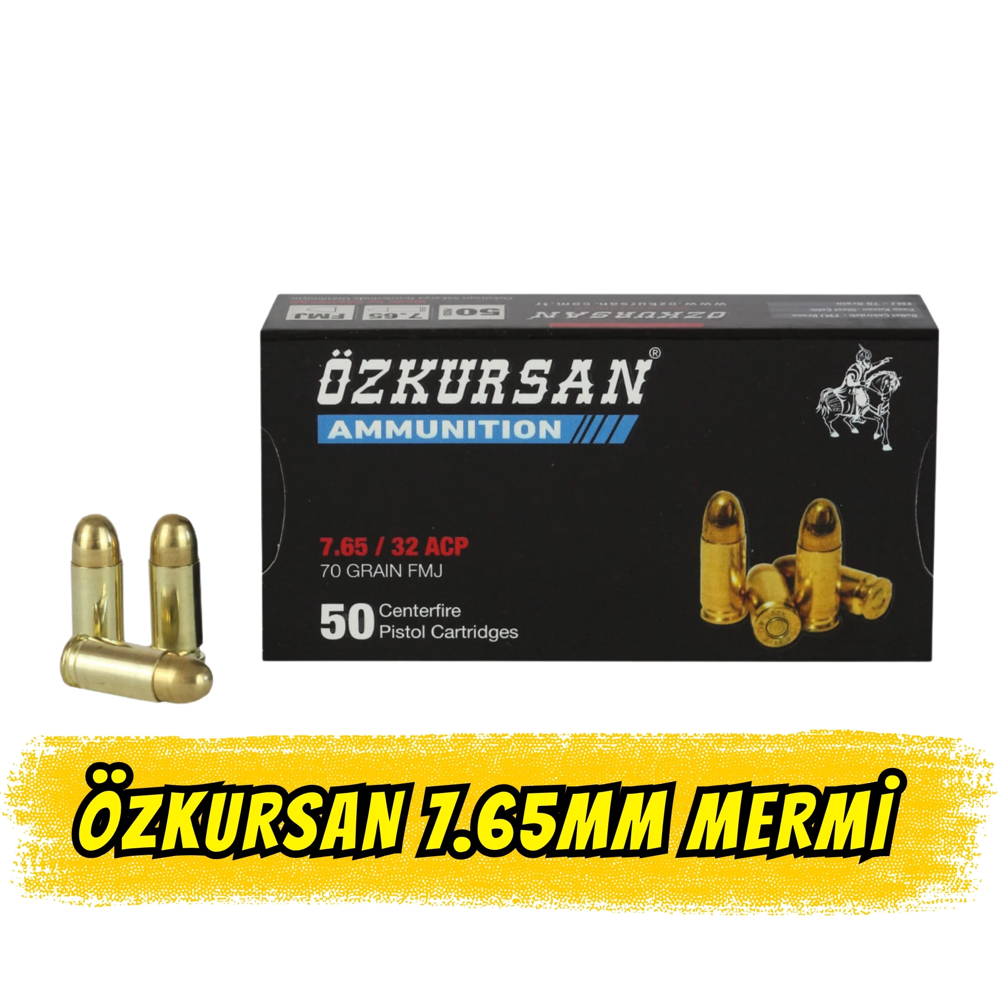 Özkursan 7.65mm Tabanca Fişeği (.32 ACP) - Kutu